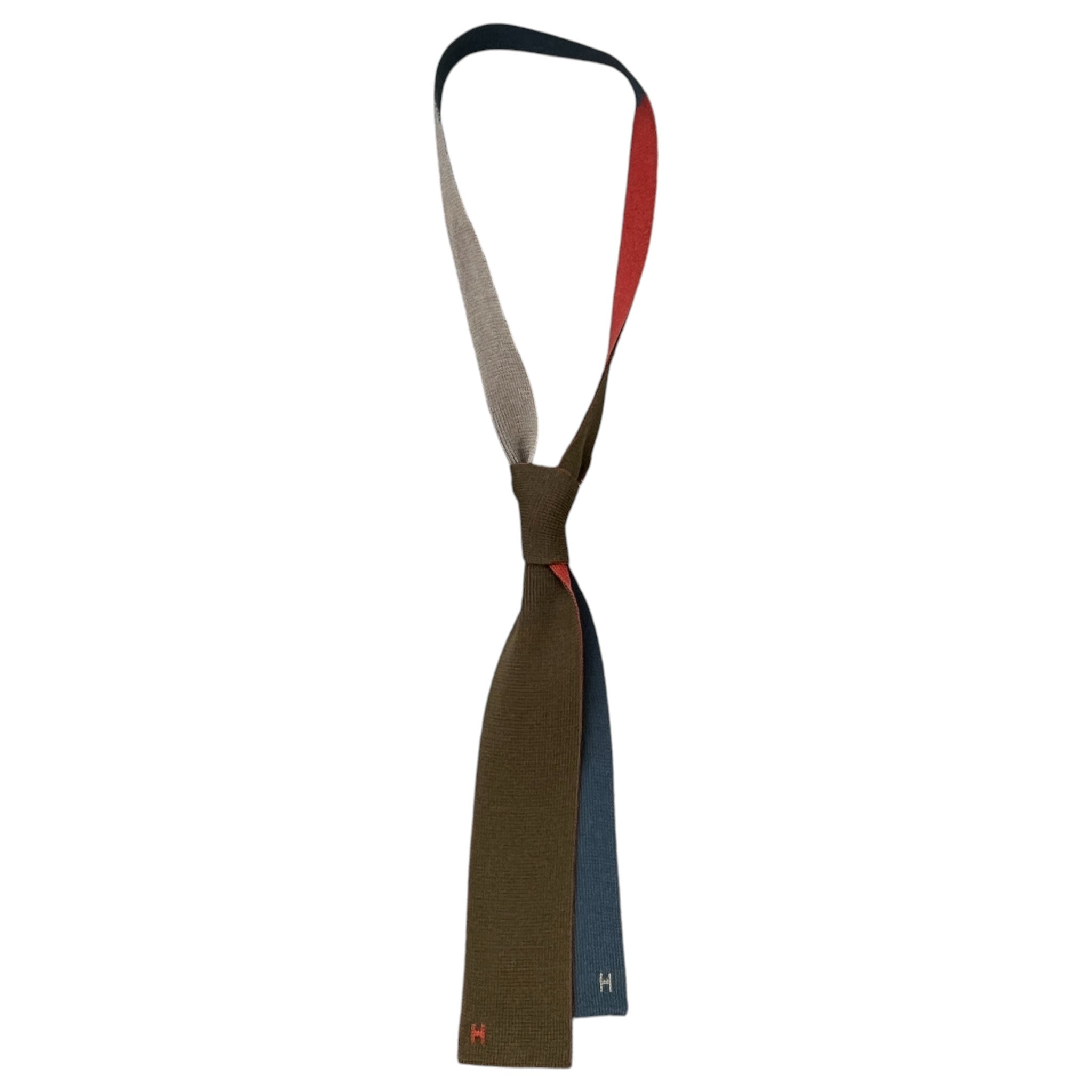 Men's 4-Way Reversible Knit Tie Grey