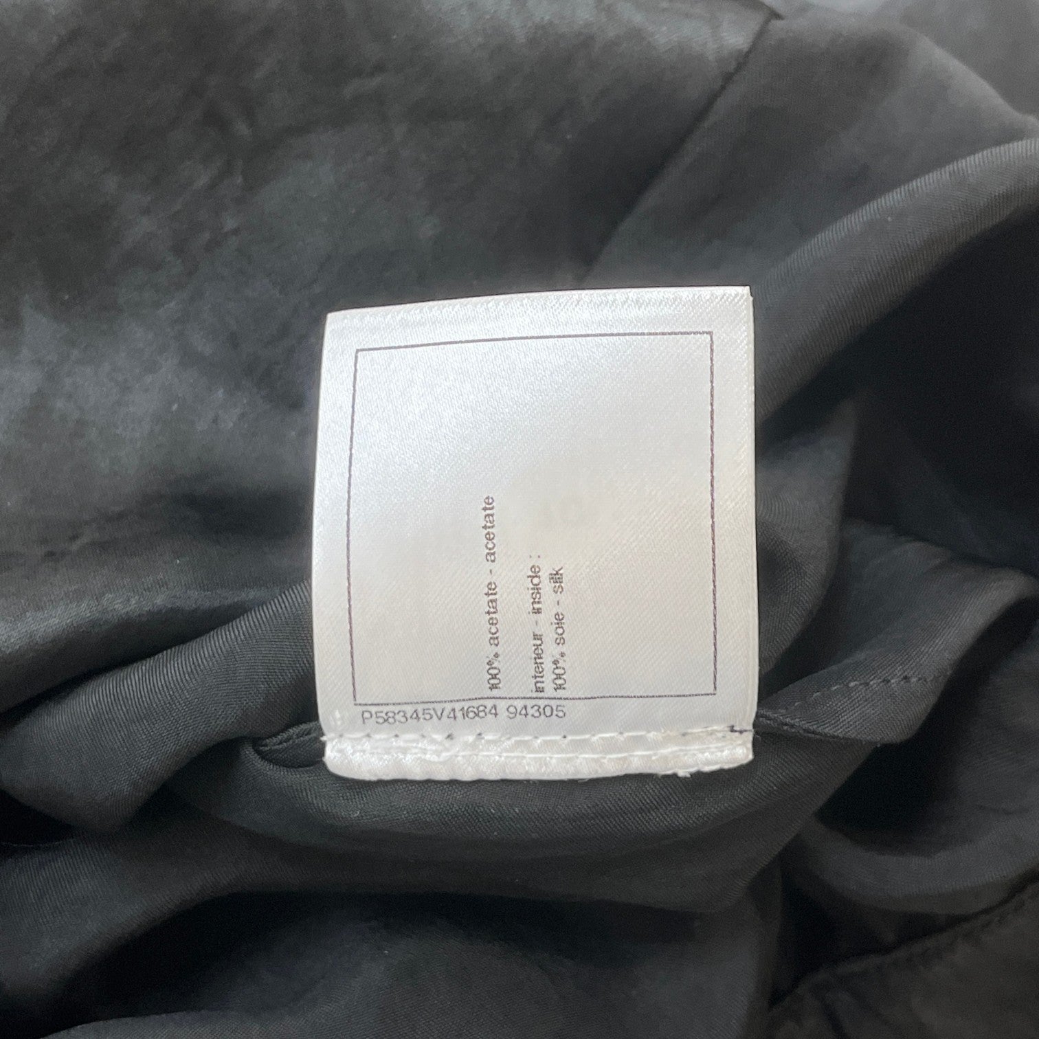 Women's Silk Cc Button Double Breasted Jacket Black Size IT 40 / UK 8