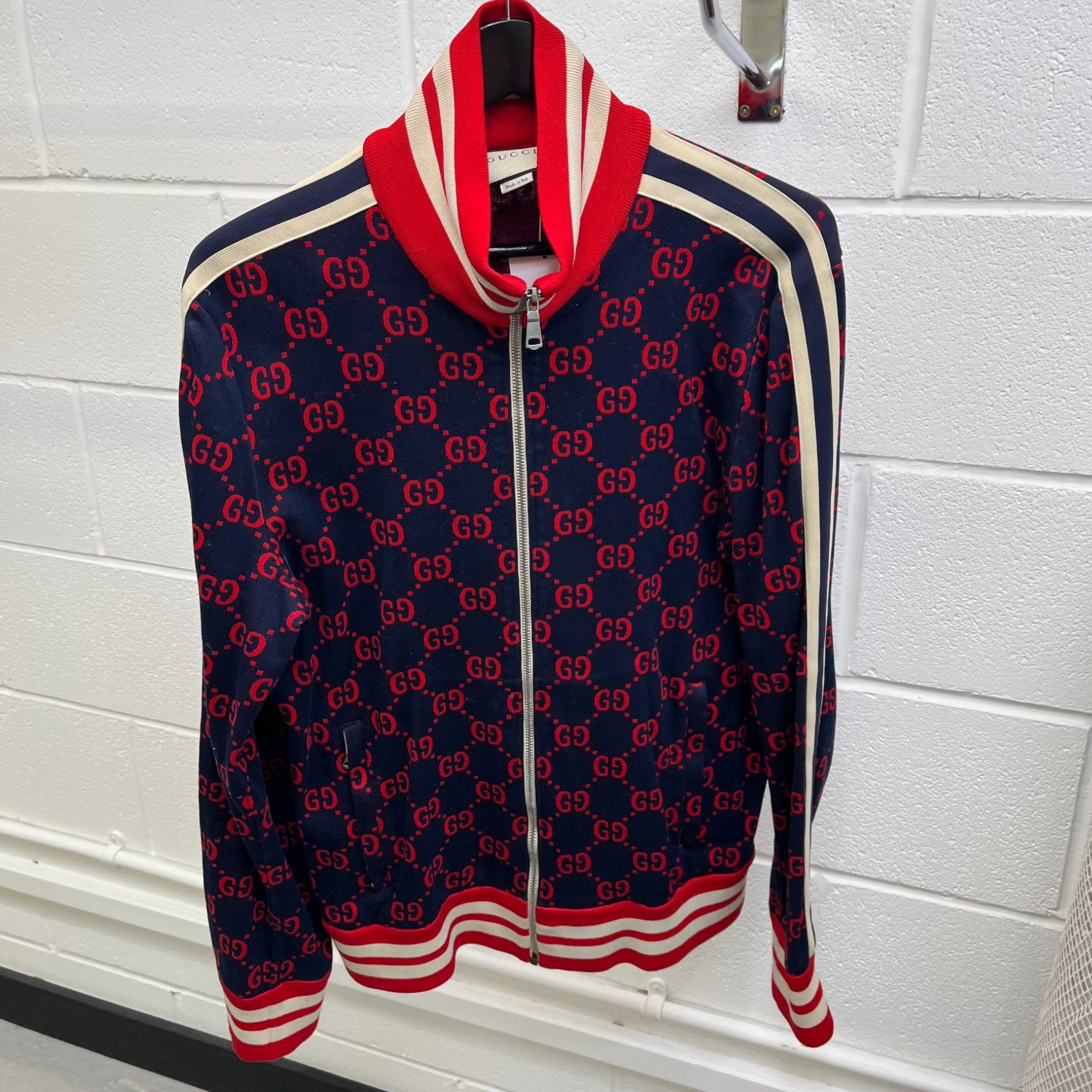 Men's Gg Supreme Track Jacket Navy Size XL