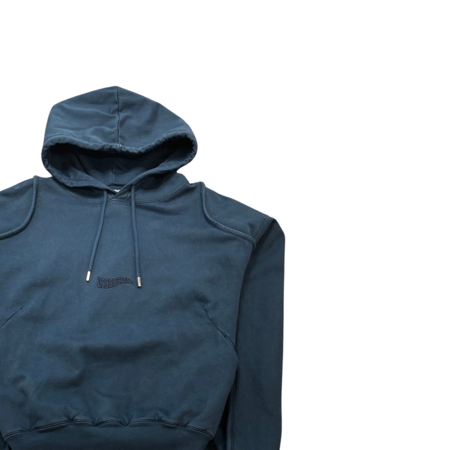 Men's Camargue Embroidered Logo Hoodie Navy Size L