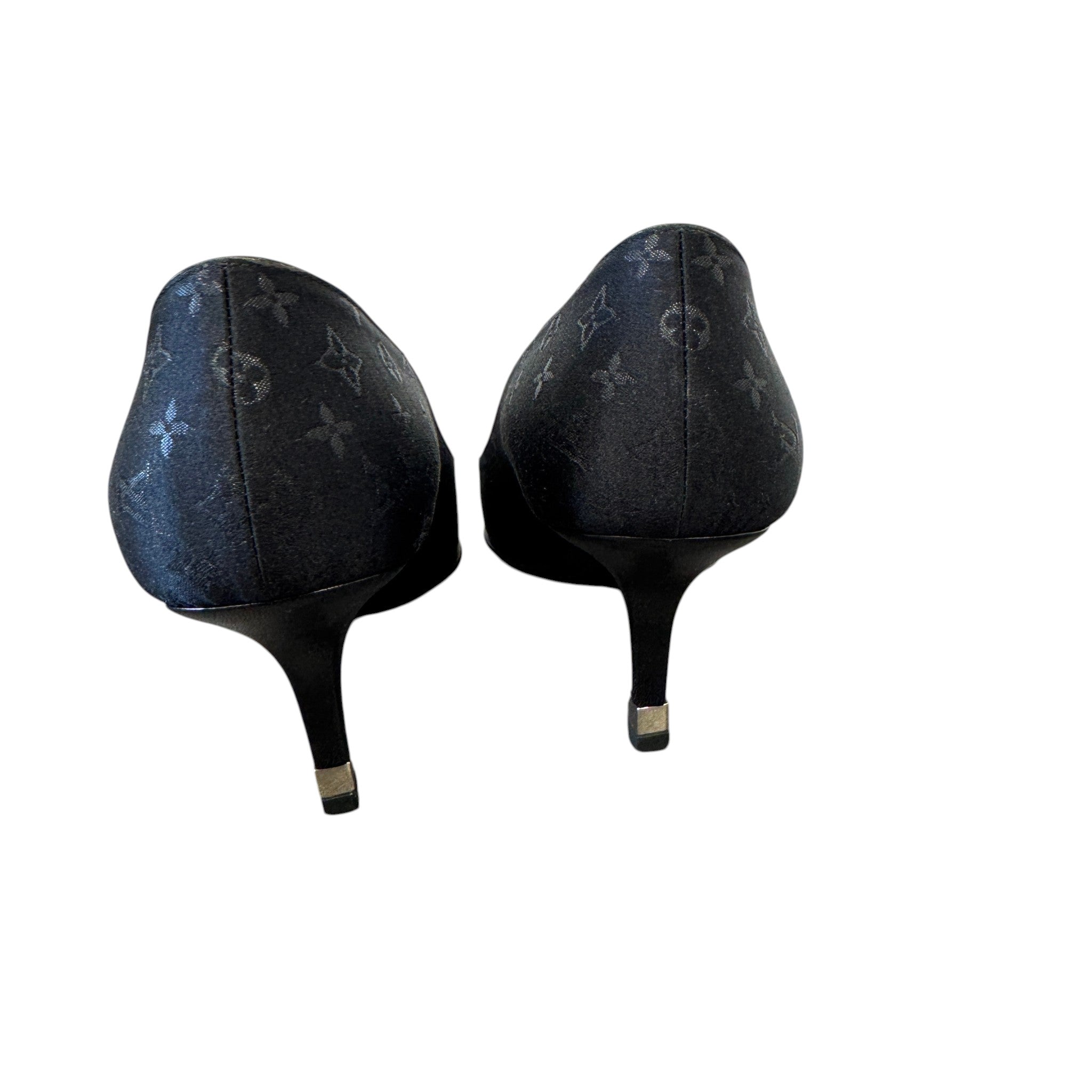 Women's Monogram Pointed Toe Heels Black Size EU 36.5 / UK 3.5