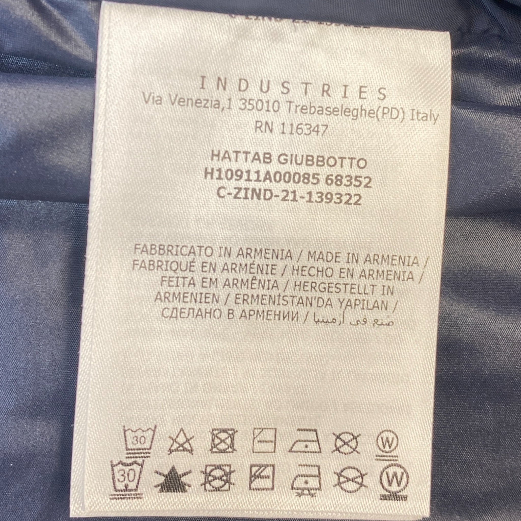 Men's Hattab Windbreaker Navy Size 1 / S