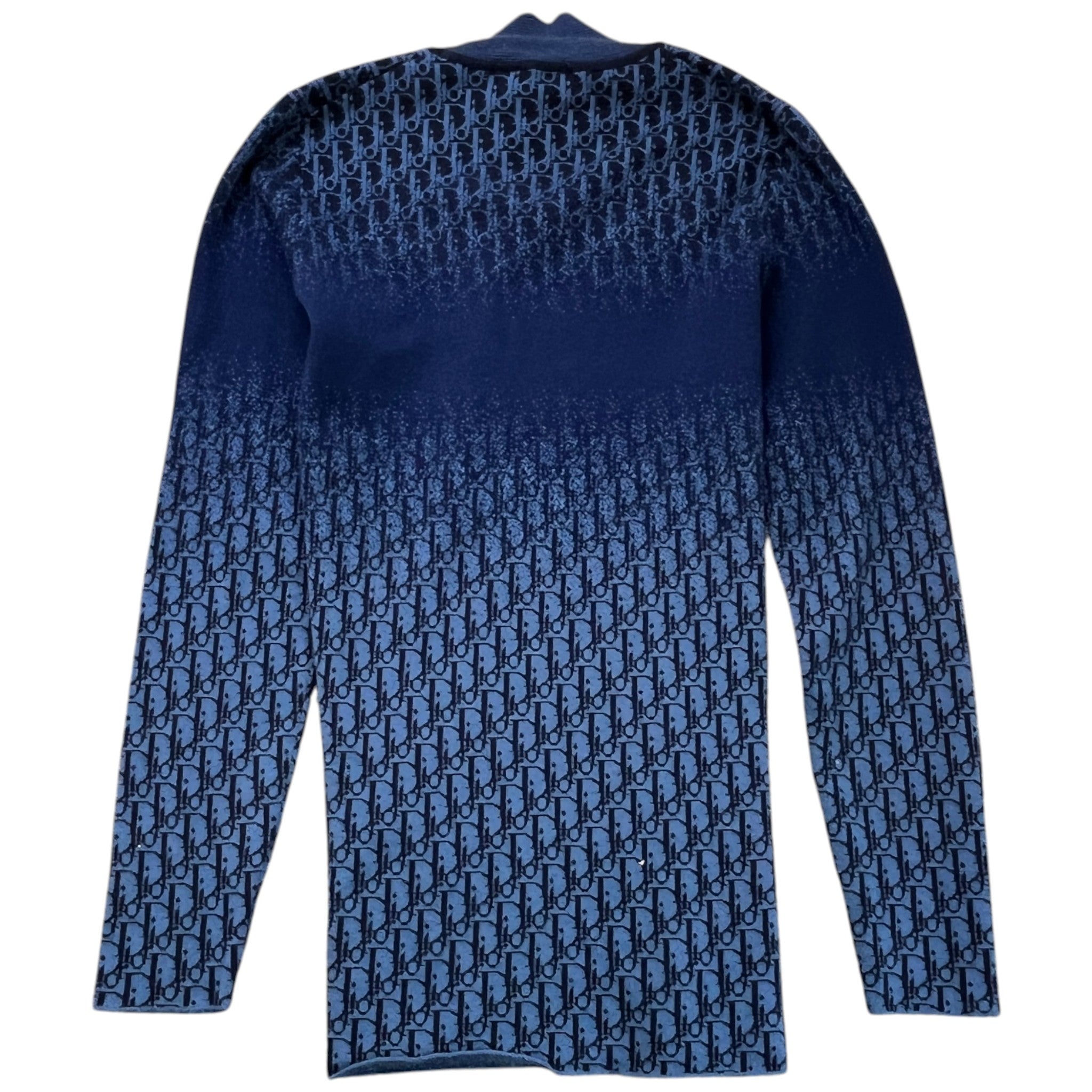 Men's Cashmere Oblique Jumper Blue Size S