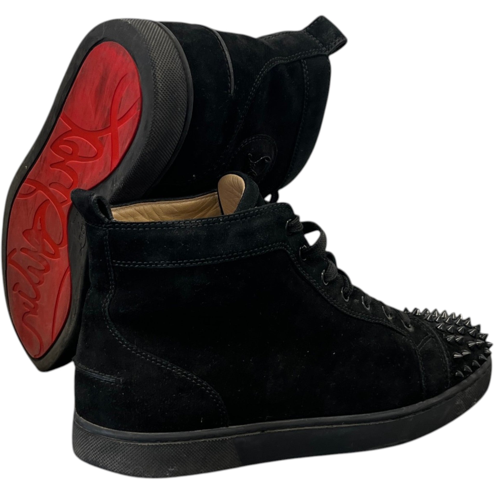 Men's Lou Spikes High Trainers Black Size EU 39 / UK 5