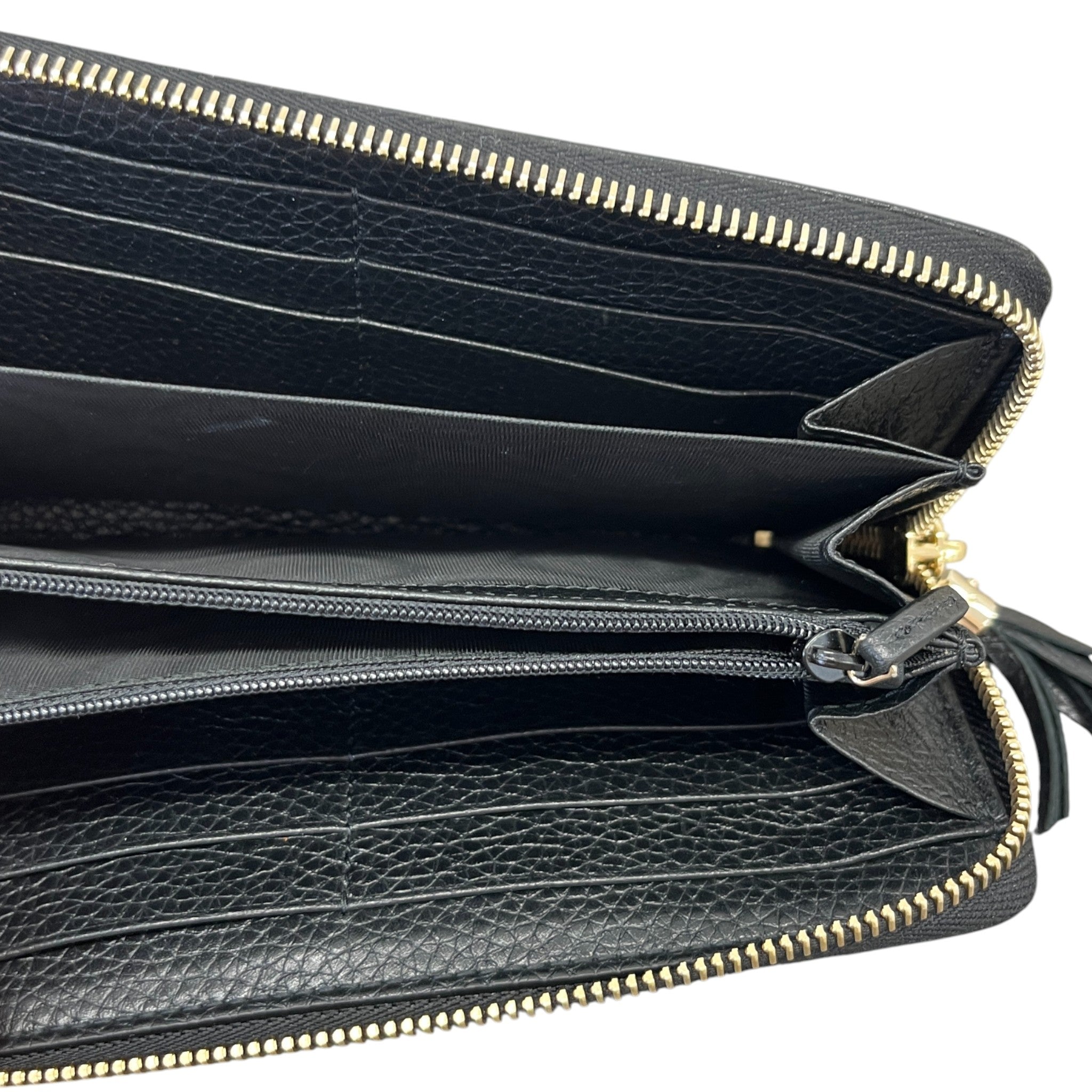 Women's Soho Zip Around Wallet Black