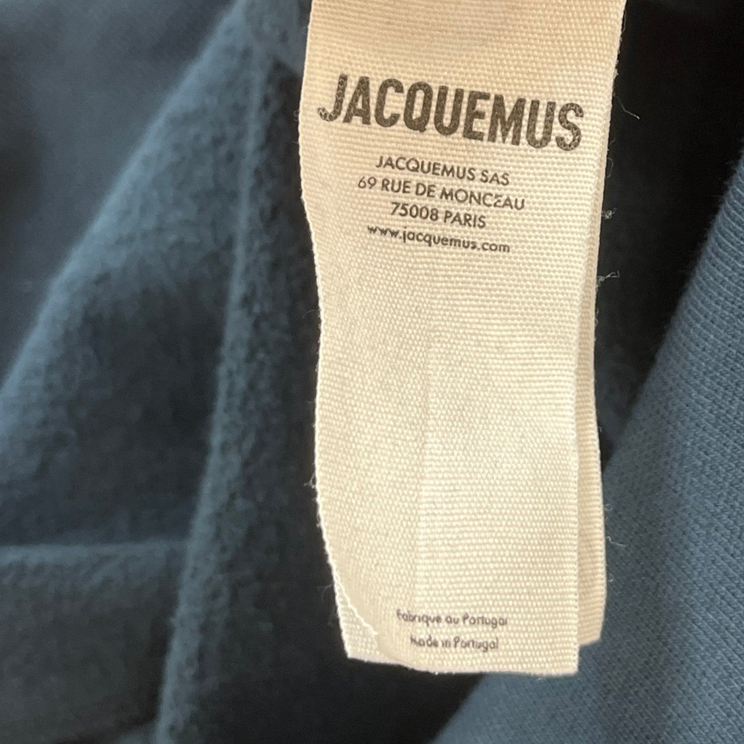 Men's Camargue Embroidered Logo Hoodie Navy Size L