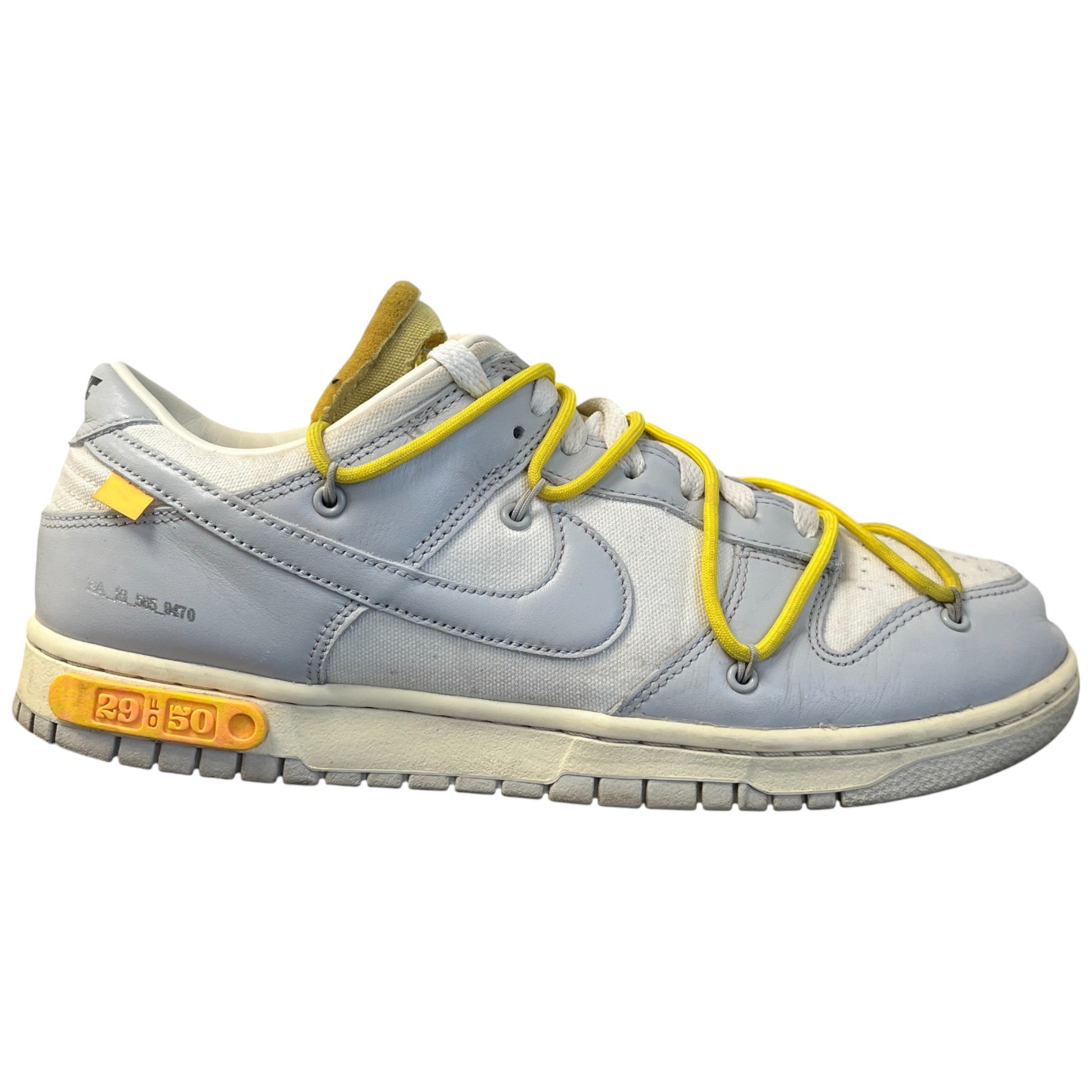 Men's X Nike Dunk Lot 29/50 Low Trainers Yellow Size EU 44 / UK 10