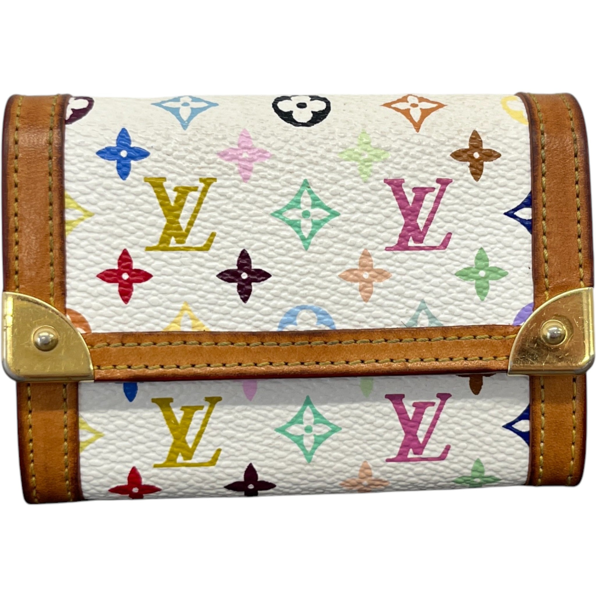 Women's Takashi Murakami Monogram Porte Monnaie Wallet Multi-Coloured