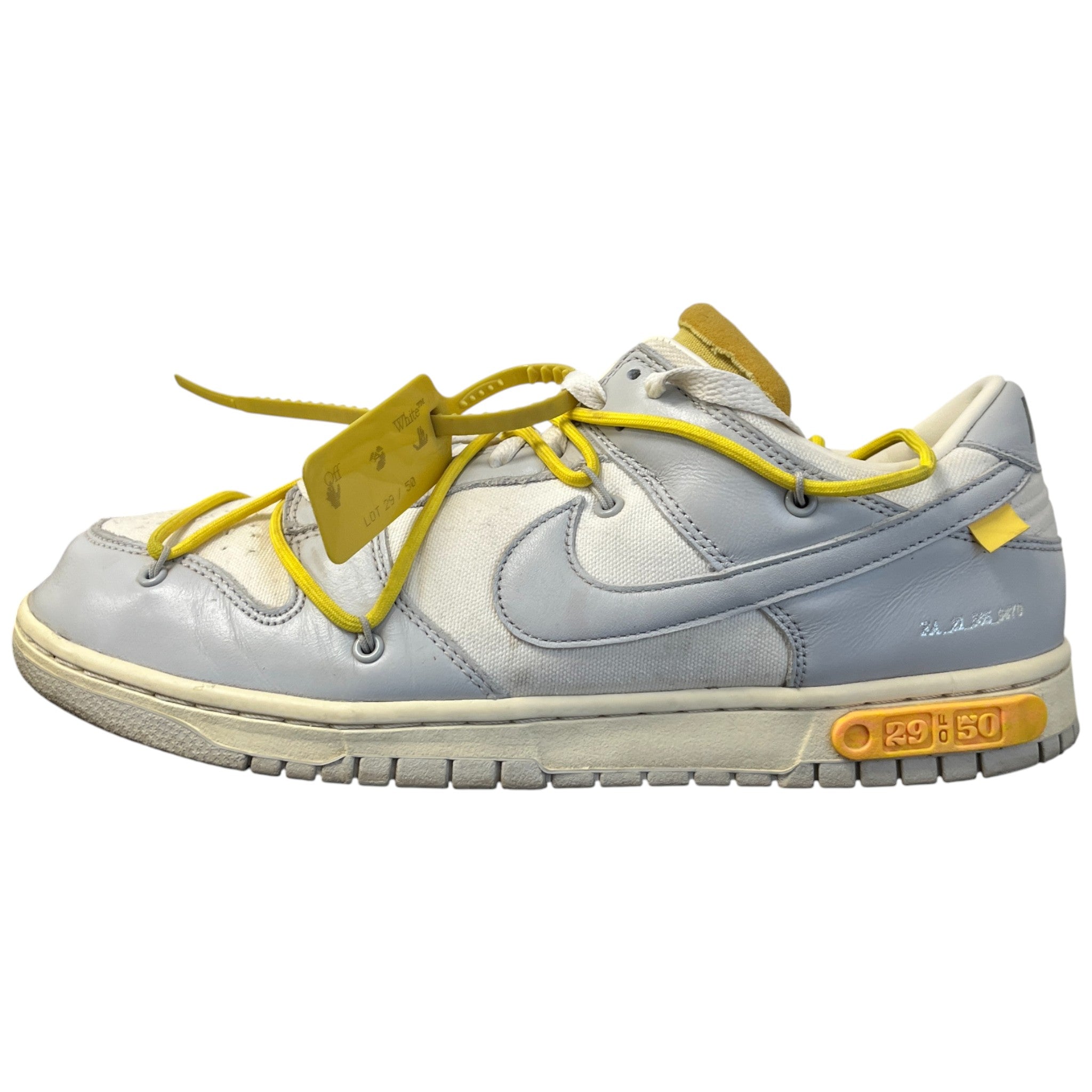 Men's X Nike Dunk Lot 29/50 Low Trainers Yellow Size EU 44 / UK 10