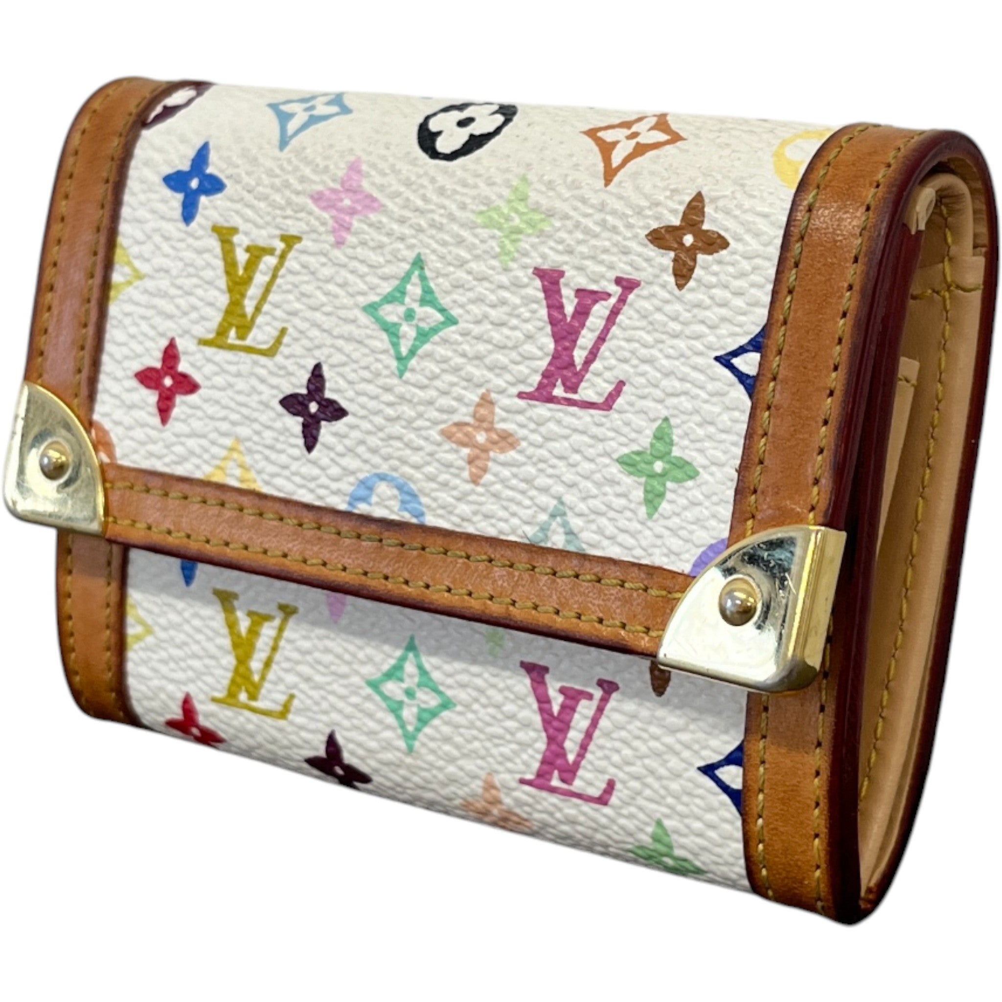 Women's Takashi Murakami Monogram Porte Monnaie Wallet Multi-Coloured