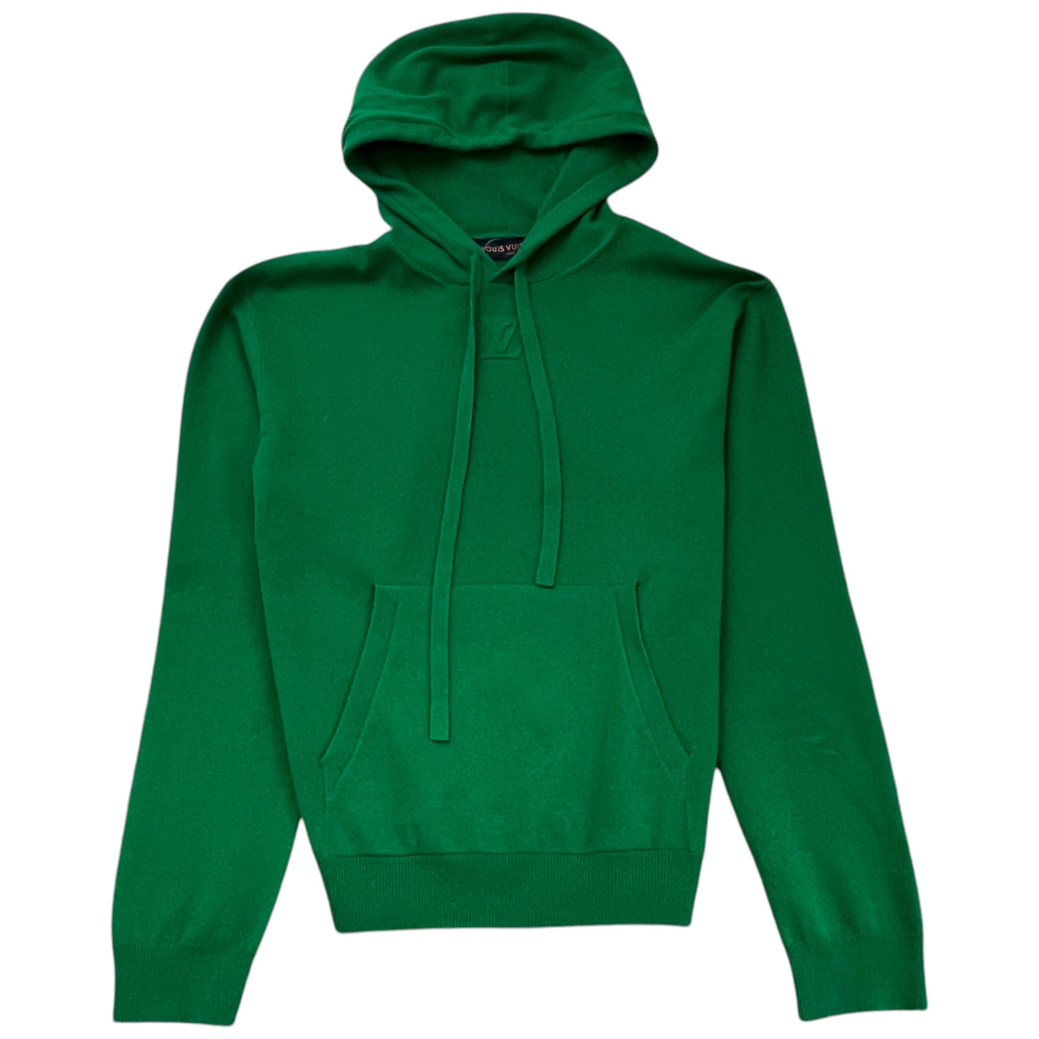 Men's Lv Embossed Hoodie Green Size M