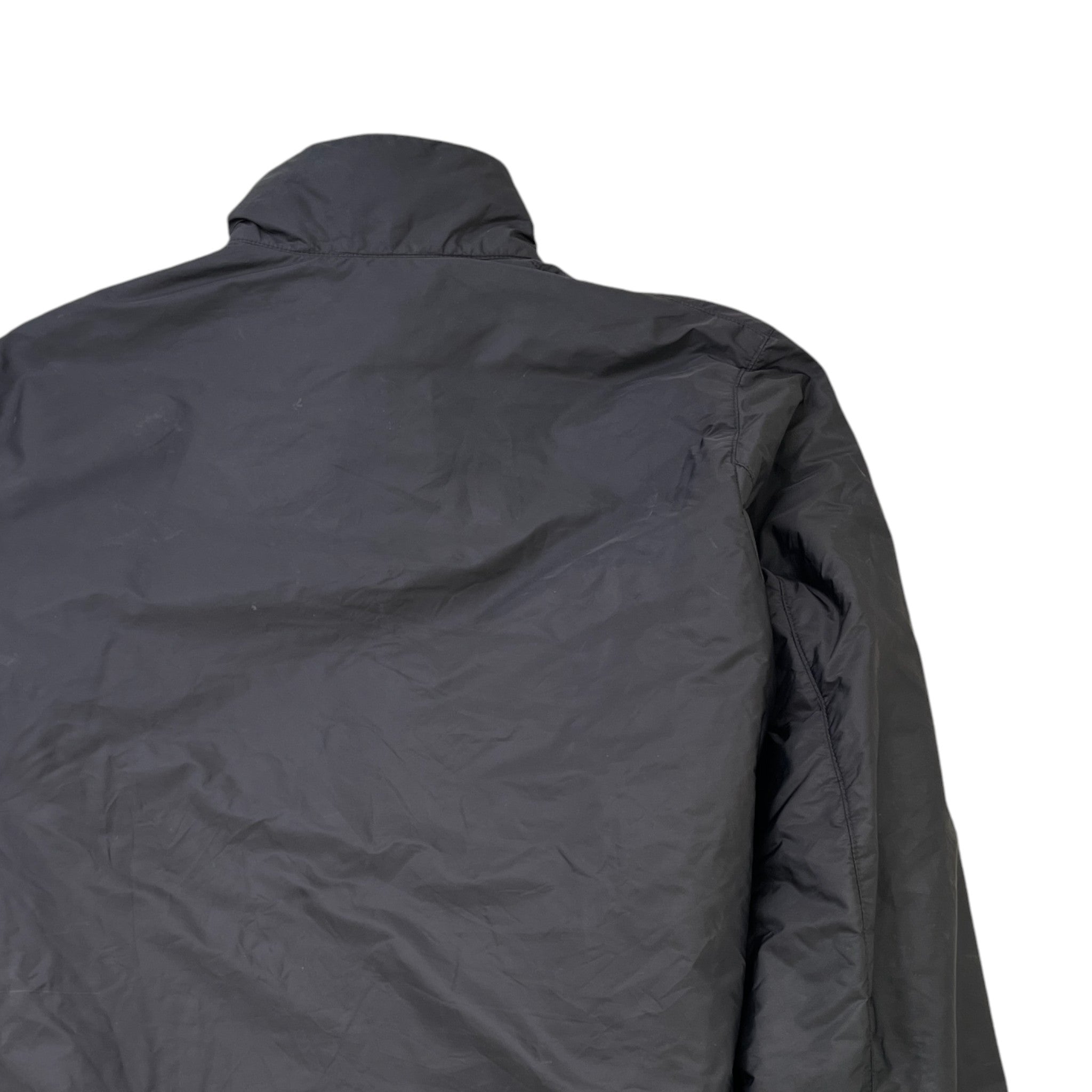 Men's Plaque Logo Re-Nylon Jacket Black Size IT 50 / L