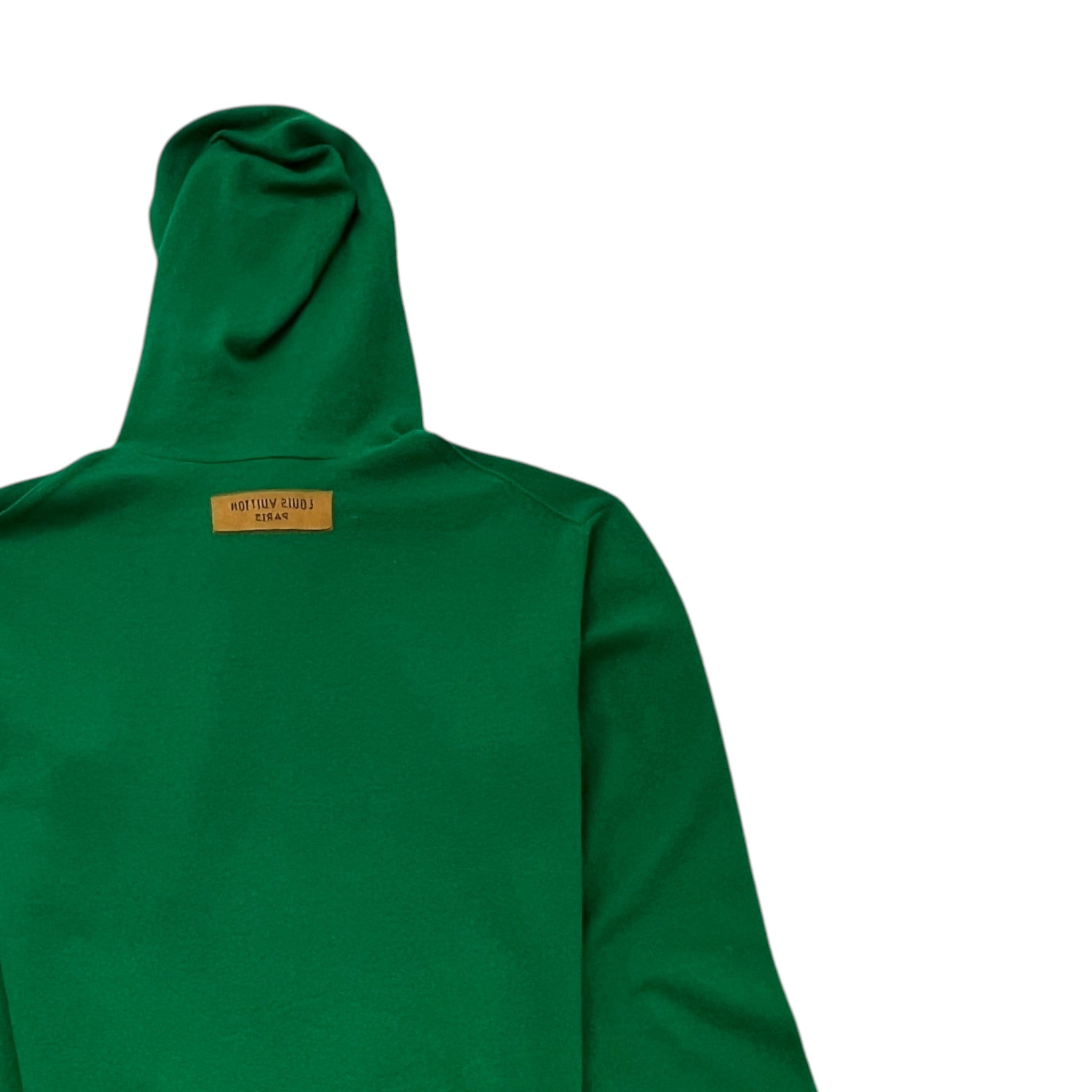 Men's Lv Embossed Hoodie Green Size M