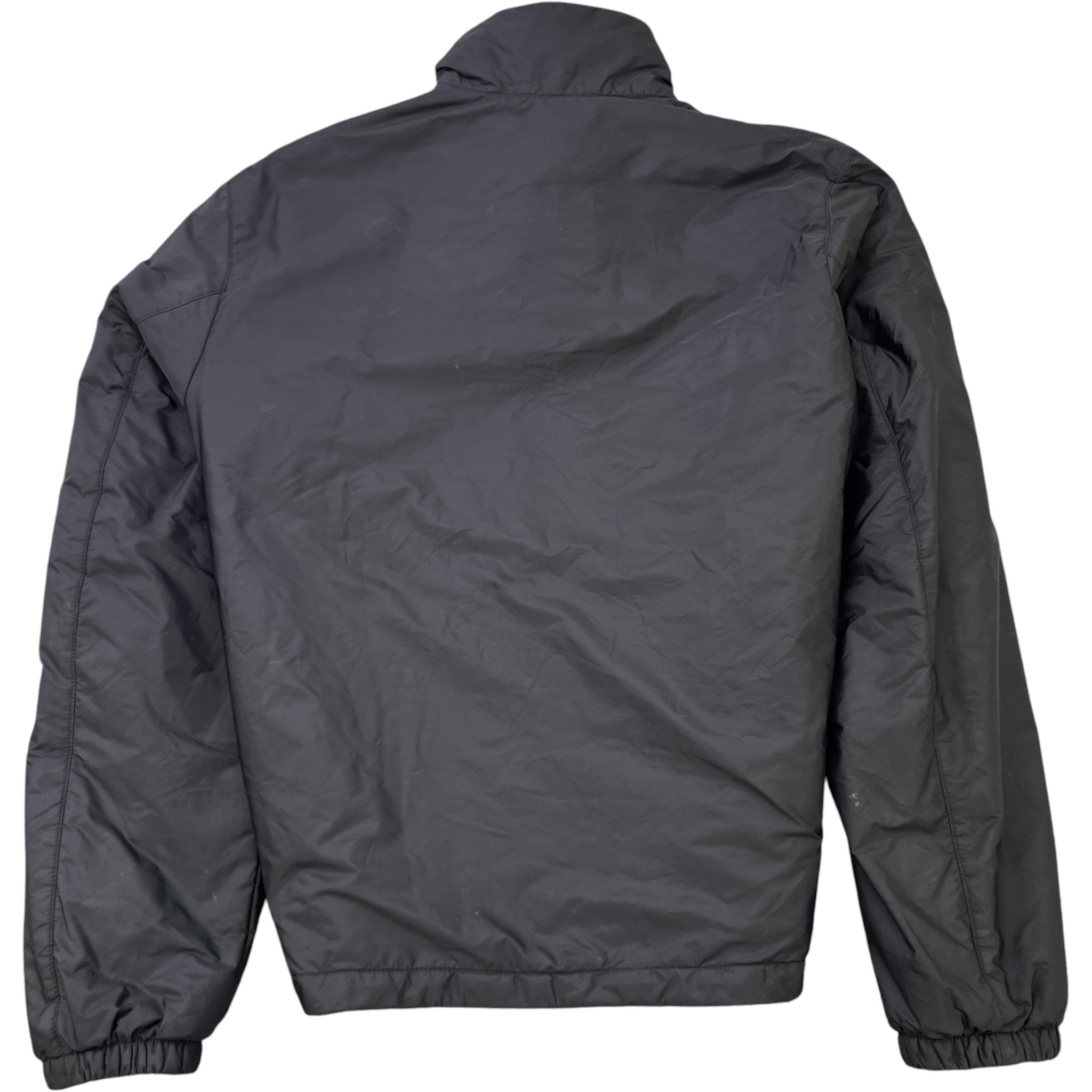 Men's Plaque Logo Re-Nylon Jacket Black Size IT 50 / L