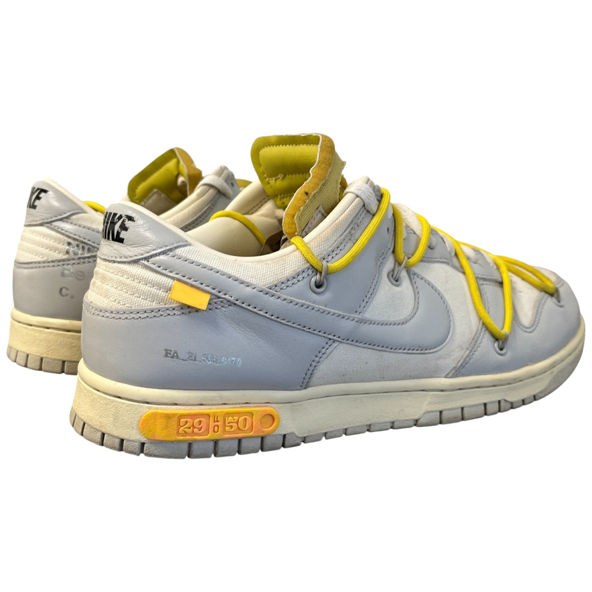 Men's X Nike Dunk Lot 29/50 Low Trainers Yellow Size EU 44 / UK 10