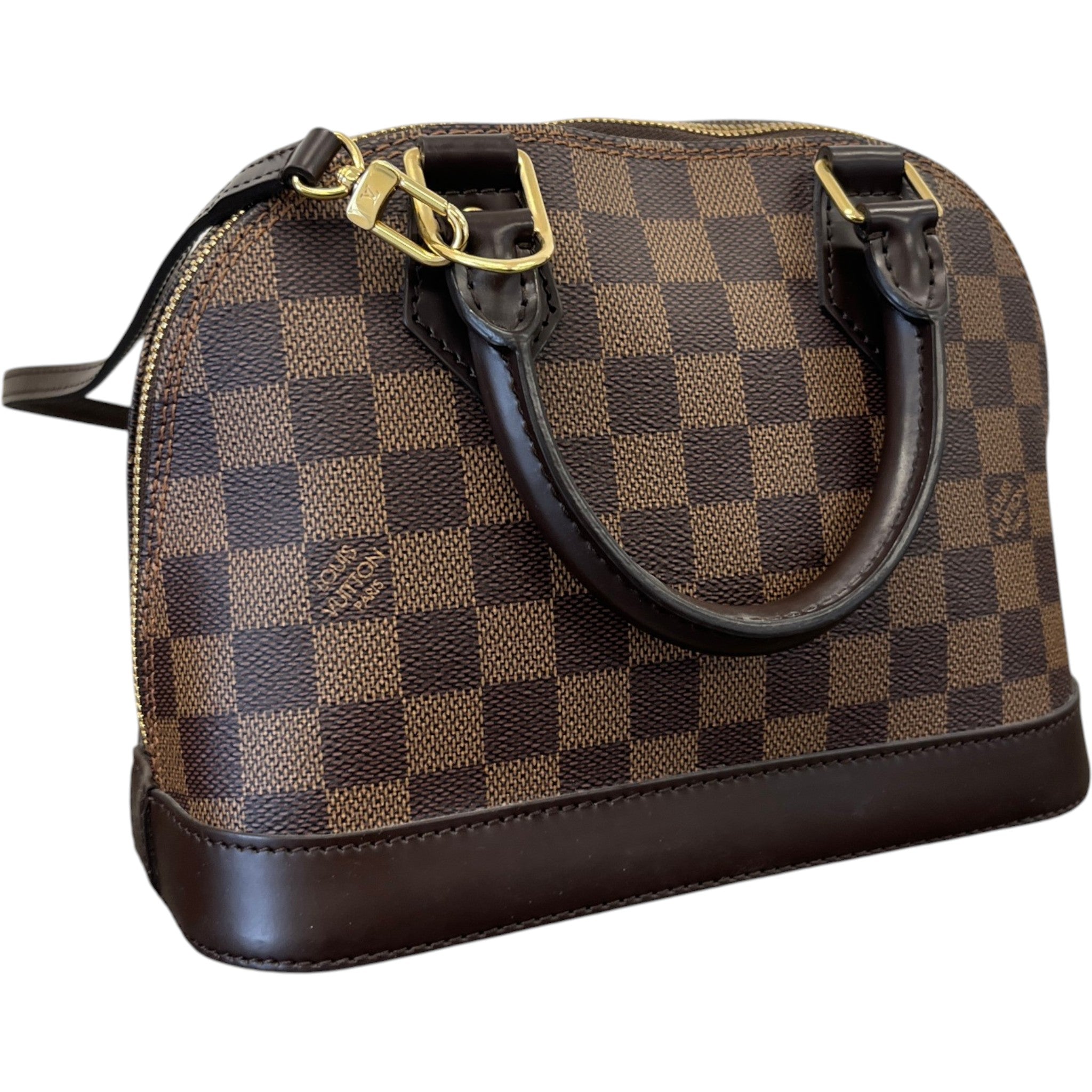 Women's Damier Ebene Alma Bb Bag Brown
