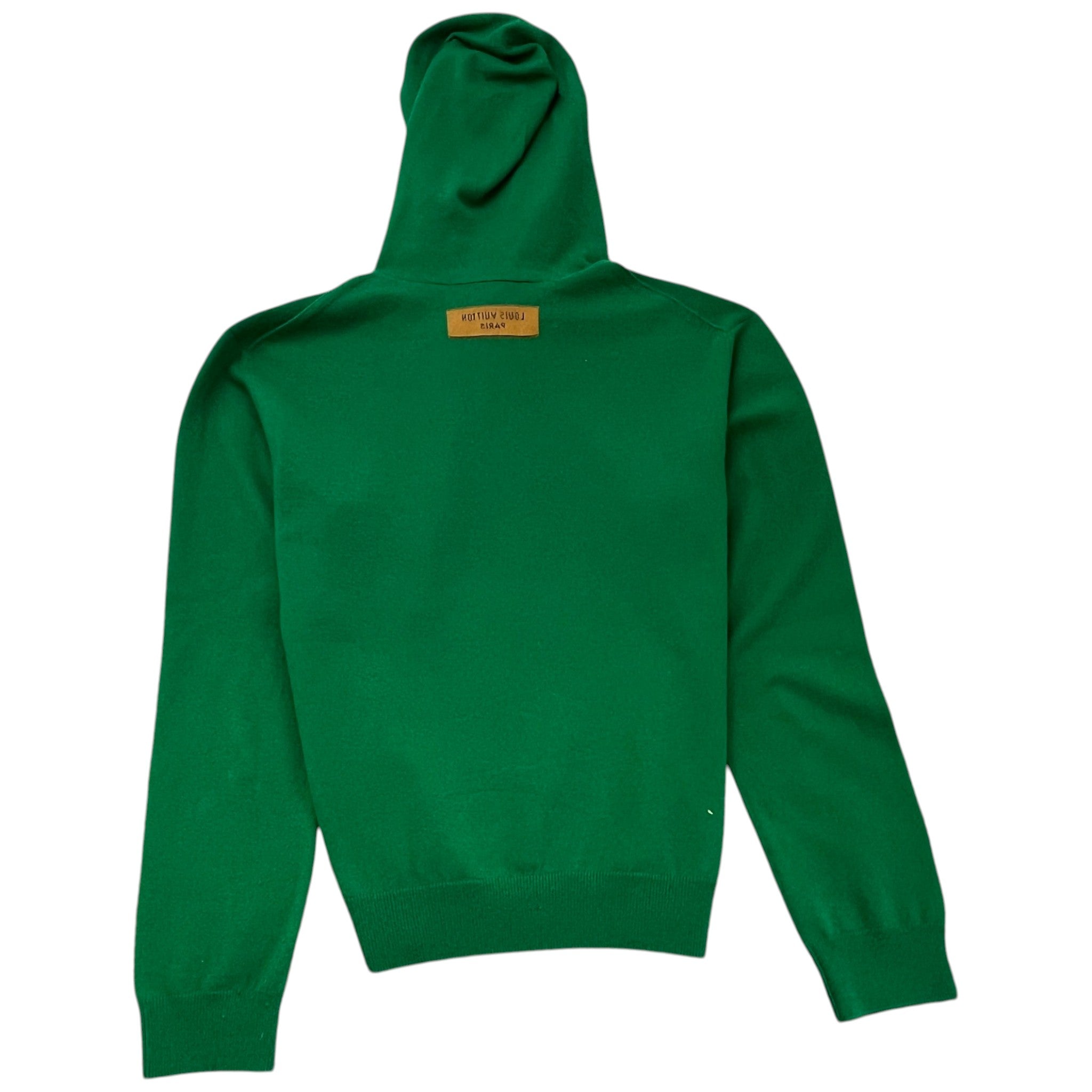 Men's Lv Embossed Hoodie Green Size M
