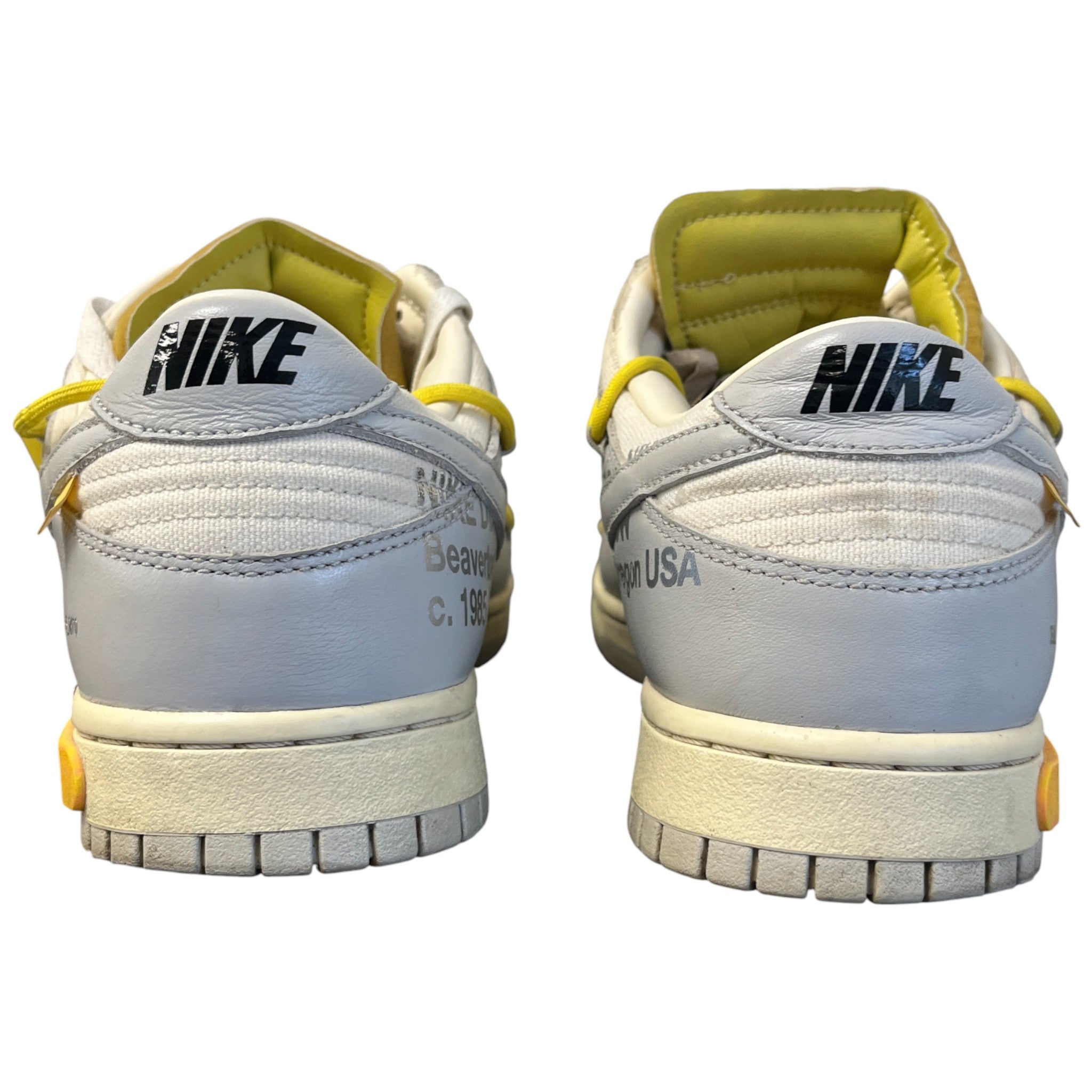 Men's X Nike Dunk Lot 29/50 Low Trainers Yellow Size EU 44 / UK 10