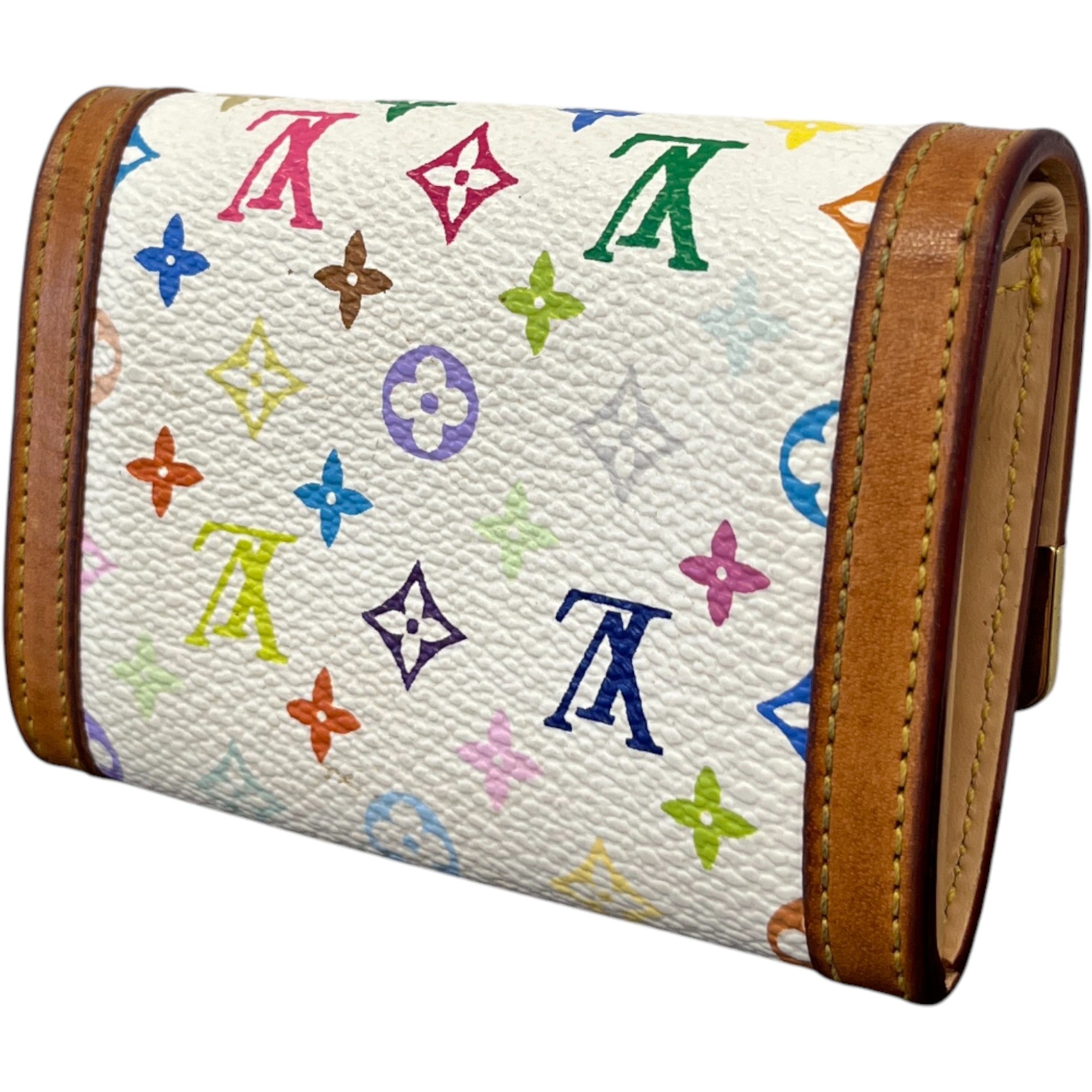 Women's Takashi Murakami Monogram Porte Monnaie Wallet Multi-Coloured