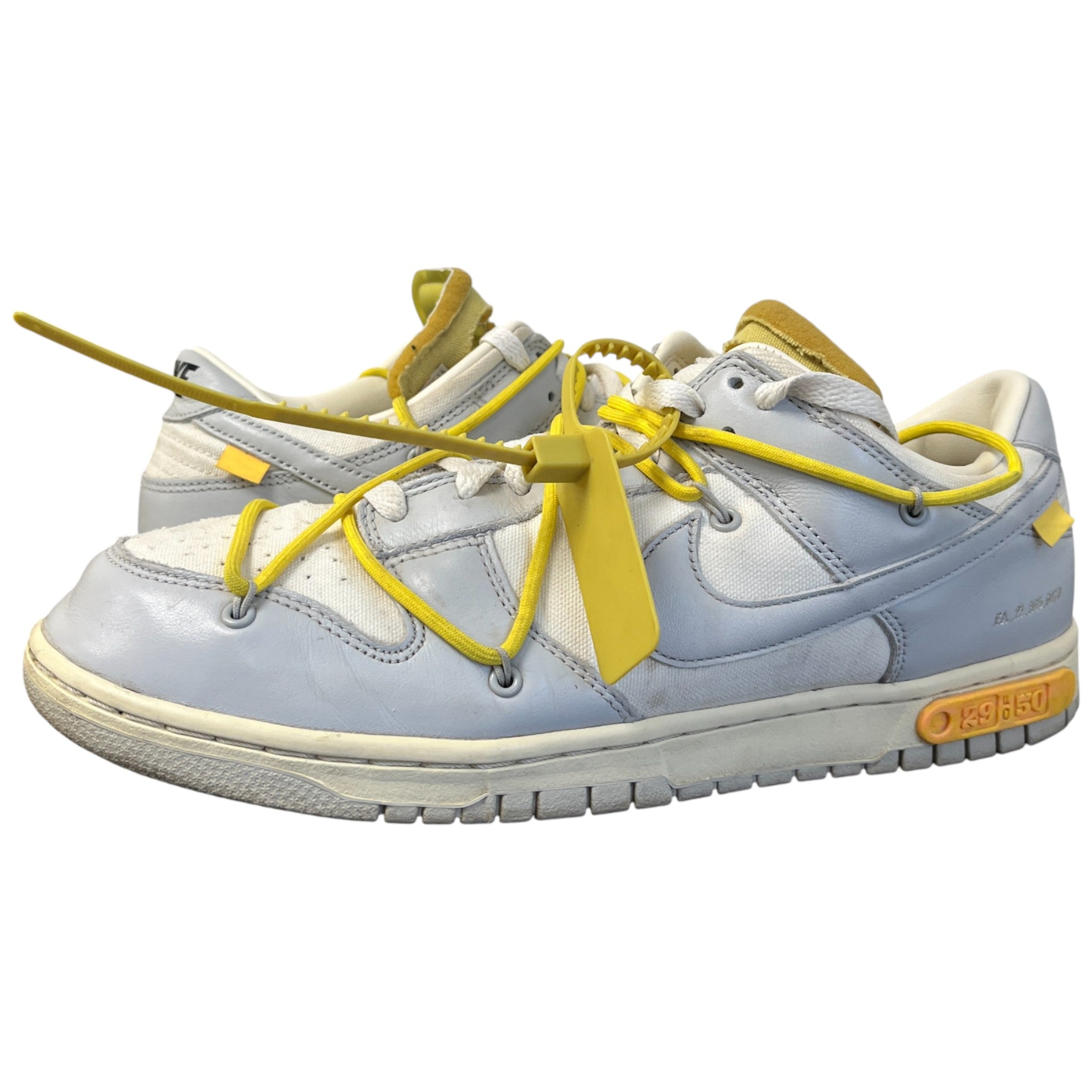 Men's X Nike Dunk Lot 29/50 Low Trainers Yellow Size EU 44 / UK 10