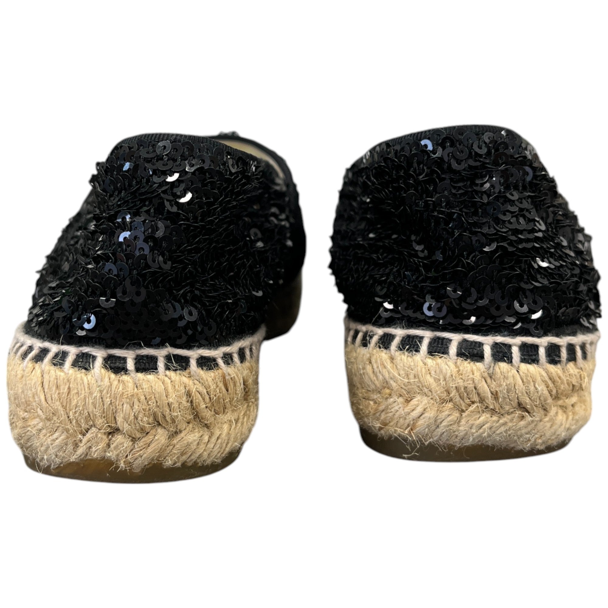 Women's Cc Sequin Espadrilles Black Size EU 38 / UK 5