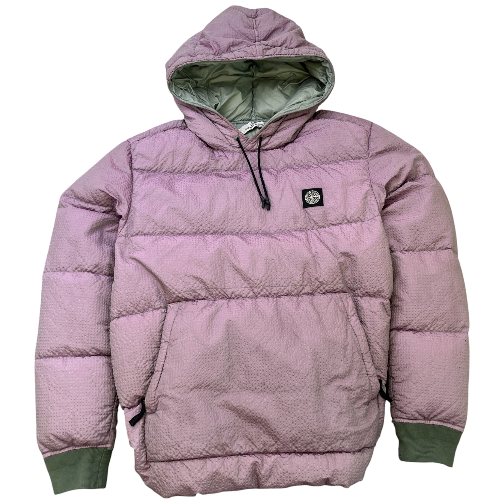 Men's Lined Poly Colour Frame Down Jacket Purple Size L