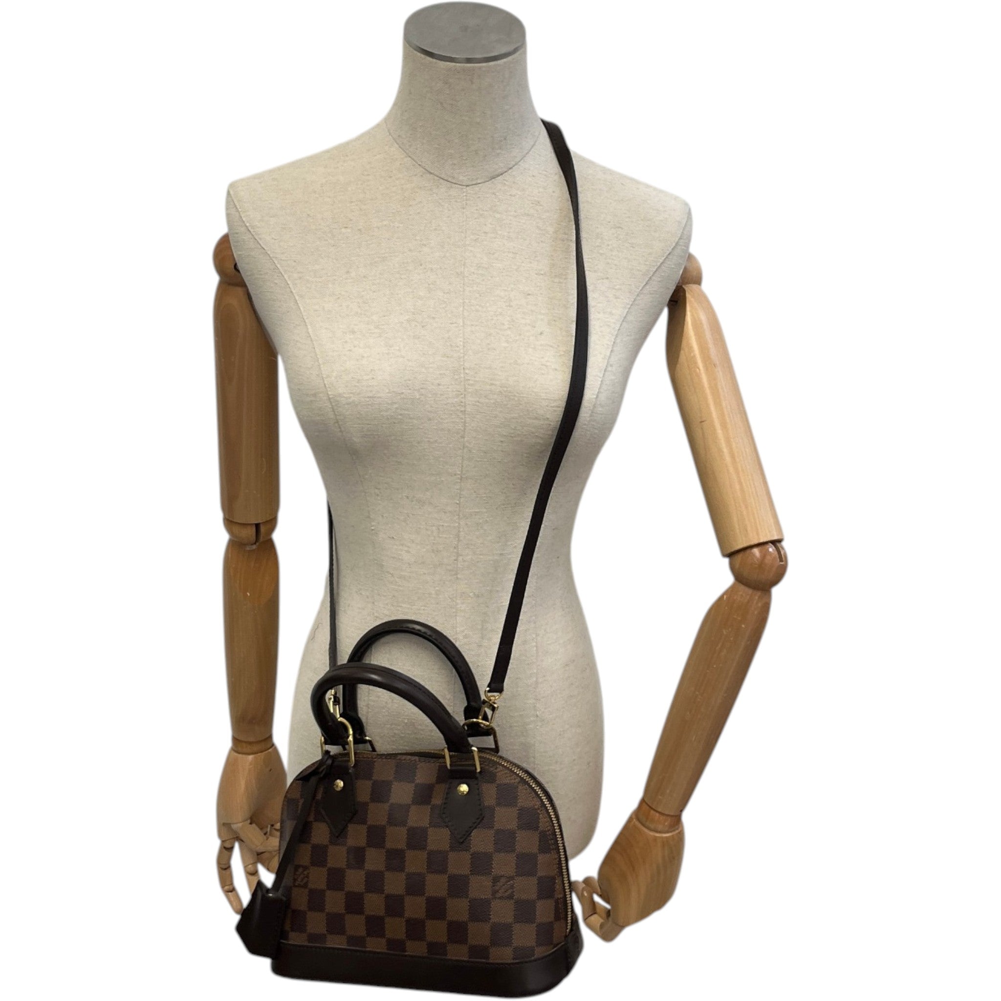 Women's Damier Ebene Alma Bb Bag Brown