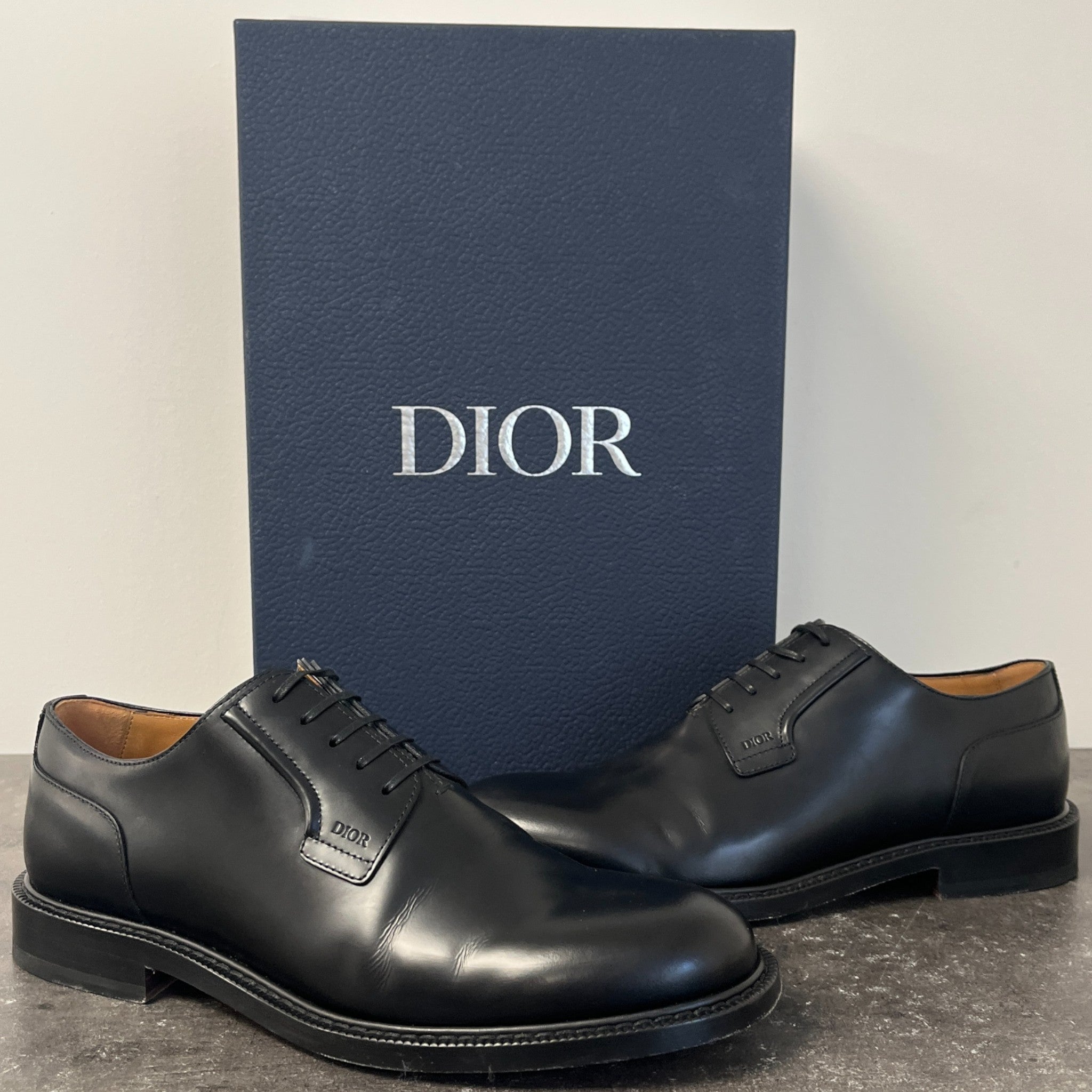 Men's Derby Loafers Black Size EU 40 / UK 6