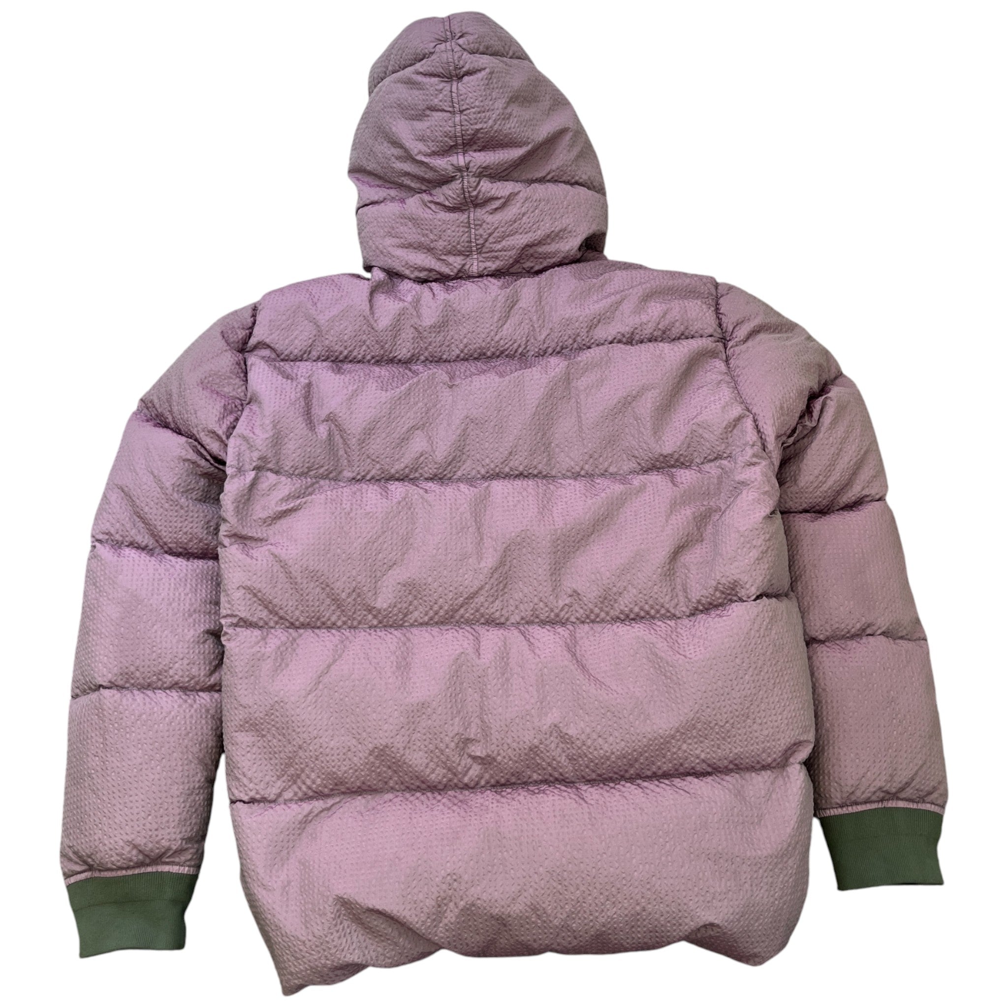 Men's Lined Poly Colour Frame Down Jacket Purple Size L