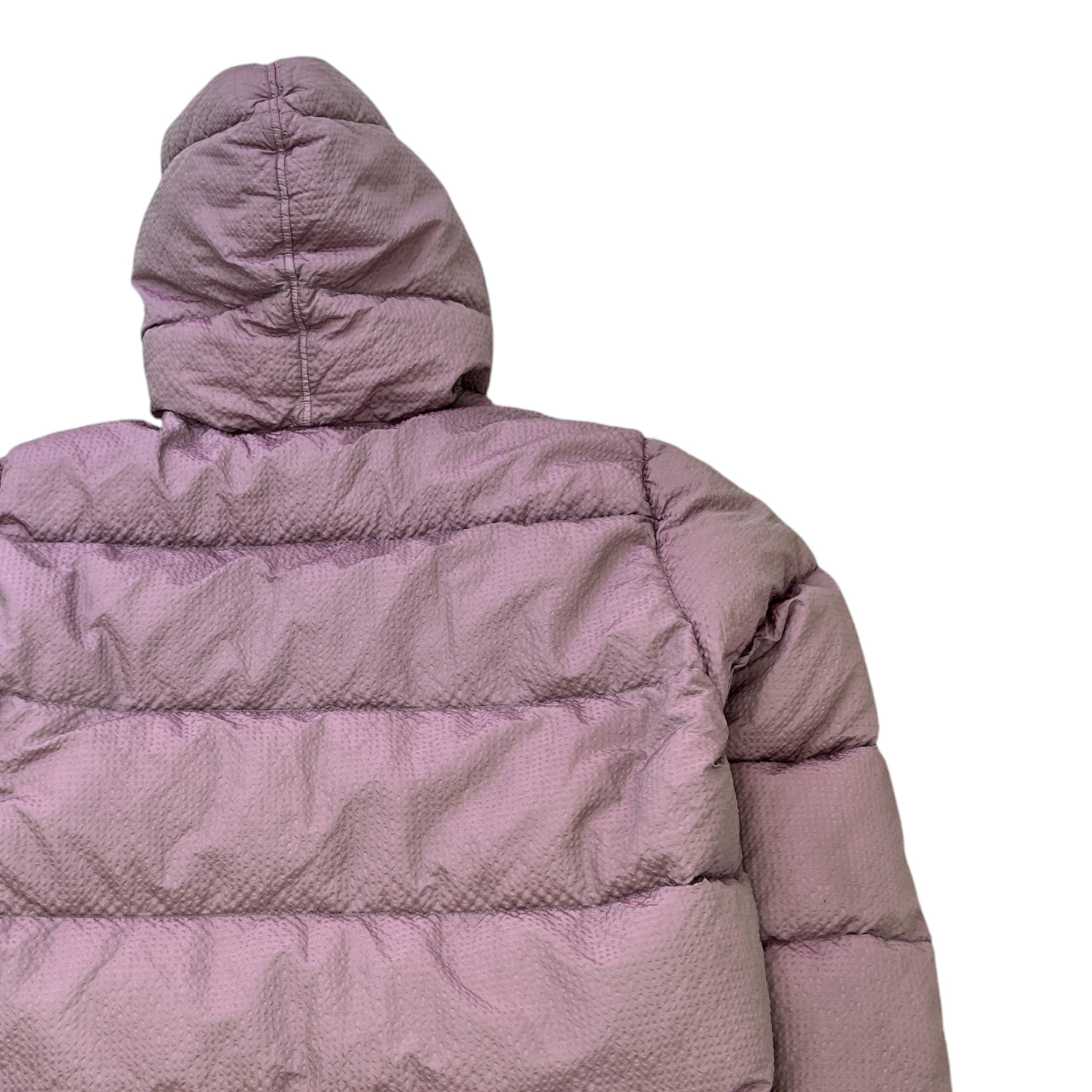 Men's Lined Poly Colour Frame Down Jacket Purple Size L