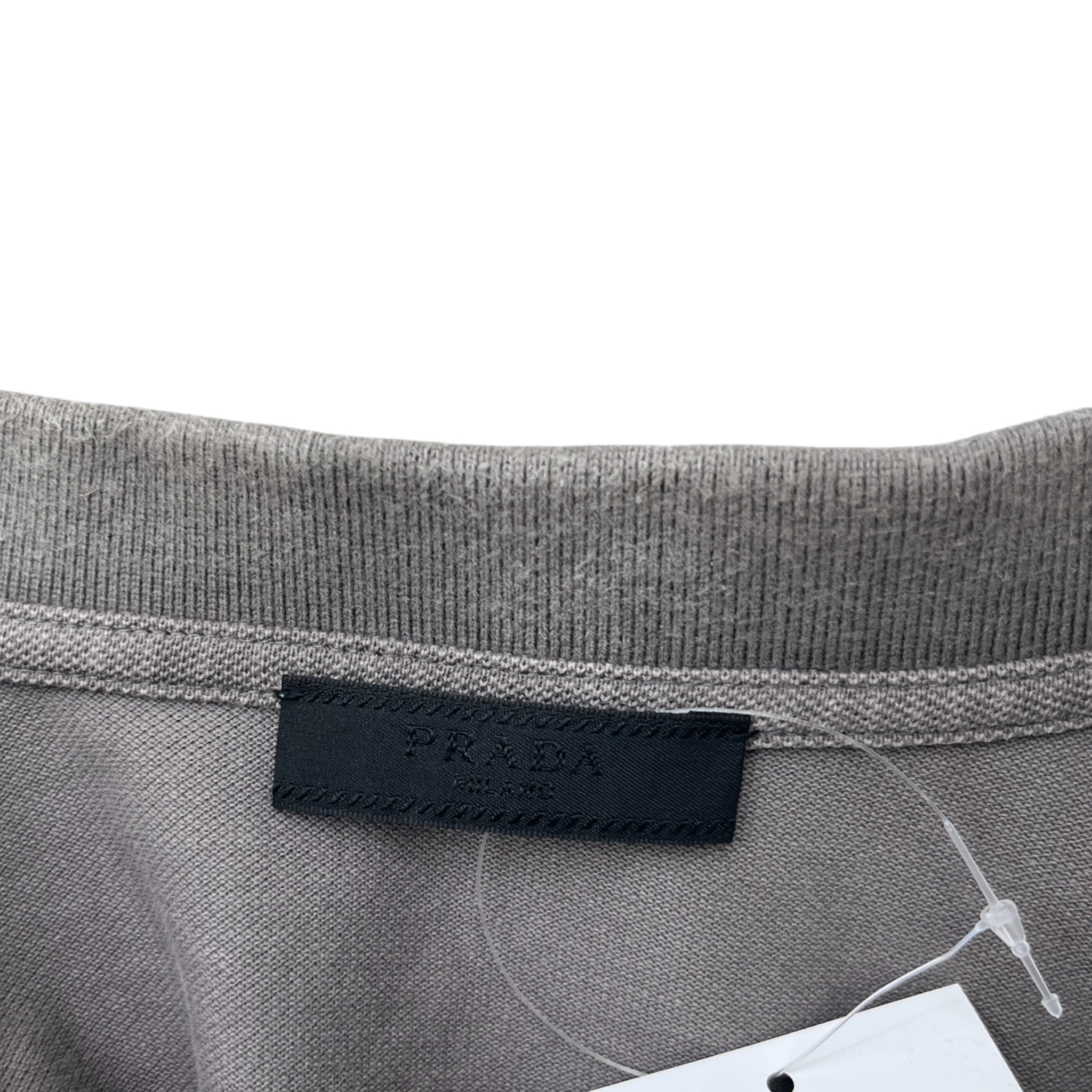 Men's Tab Logo Polo Shirt Grey Size S