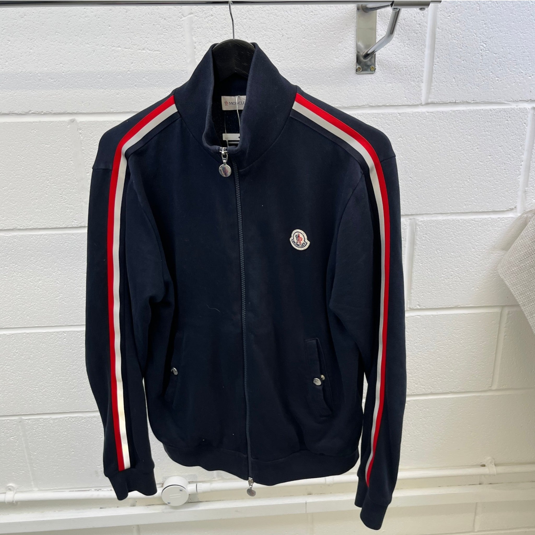 Men's Maglia Cardigan Jumper Navy Size S