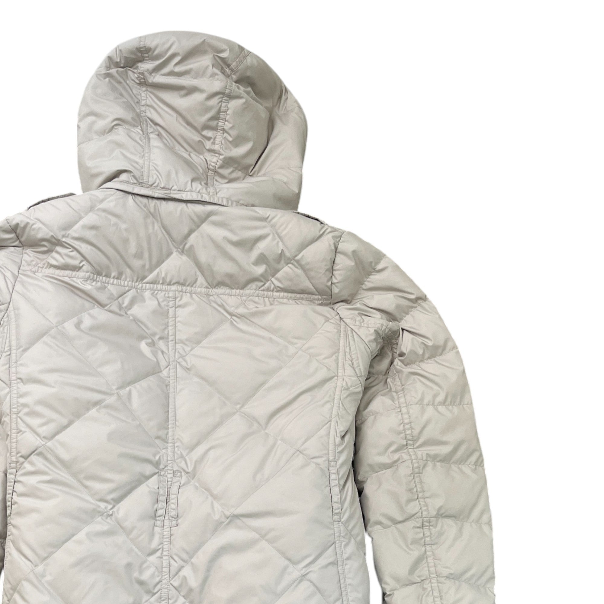 Women's Quilted Down Jacket Cream Size M