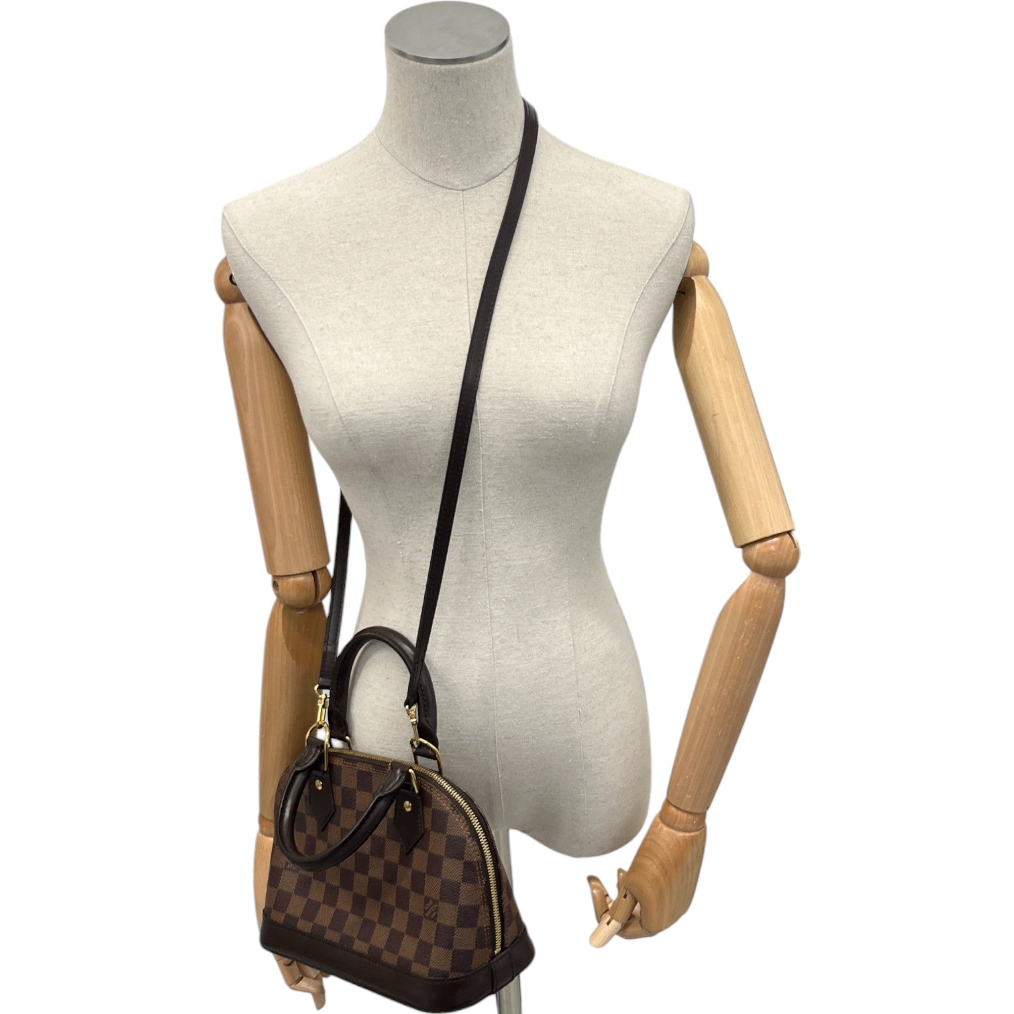 Women's Damier Ebene Alma Bb Bag Brown