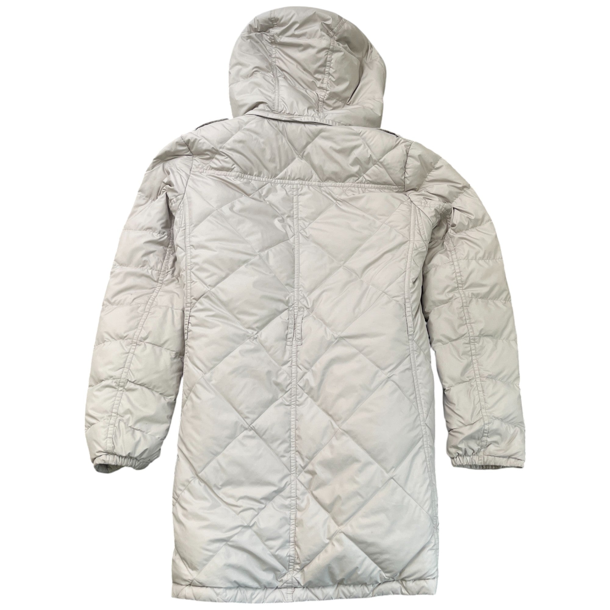 Women's Quilted Down Jacket Cream Size M