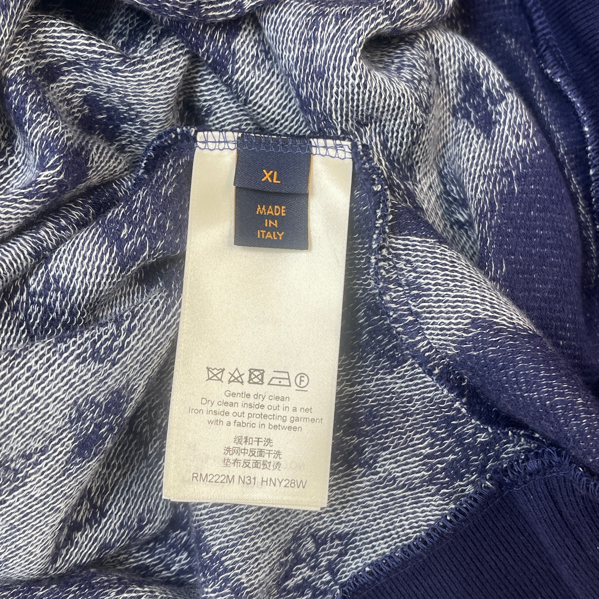 Men's Monogram Bandana T-Shirt Navy Size XL