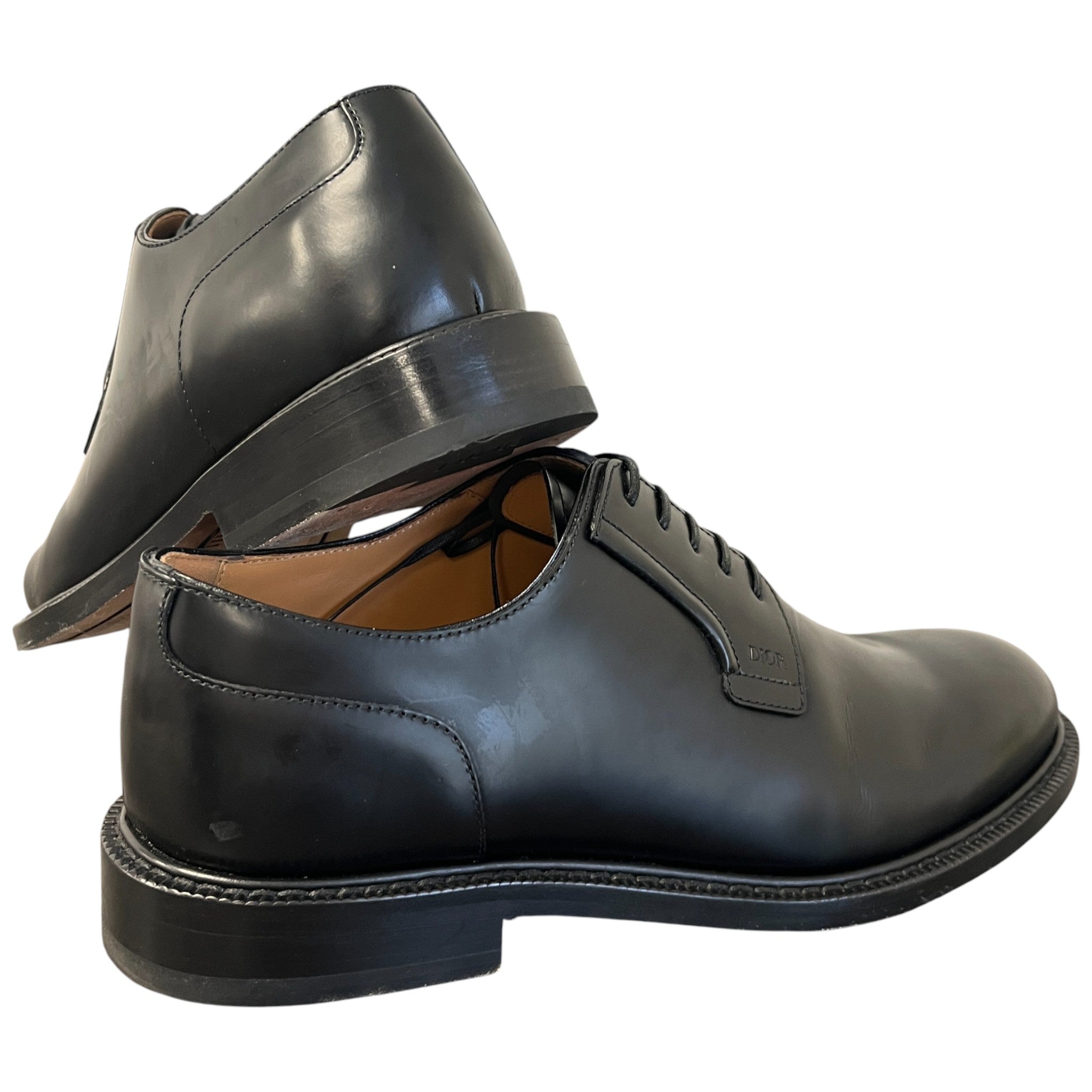 Men's Derby Loafers Black Size EU 40 / UK 6