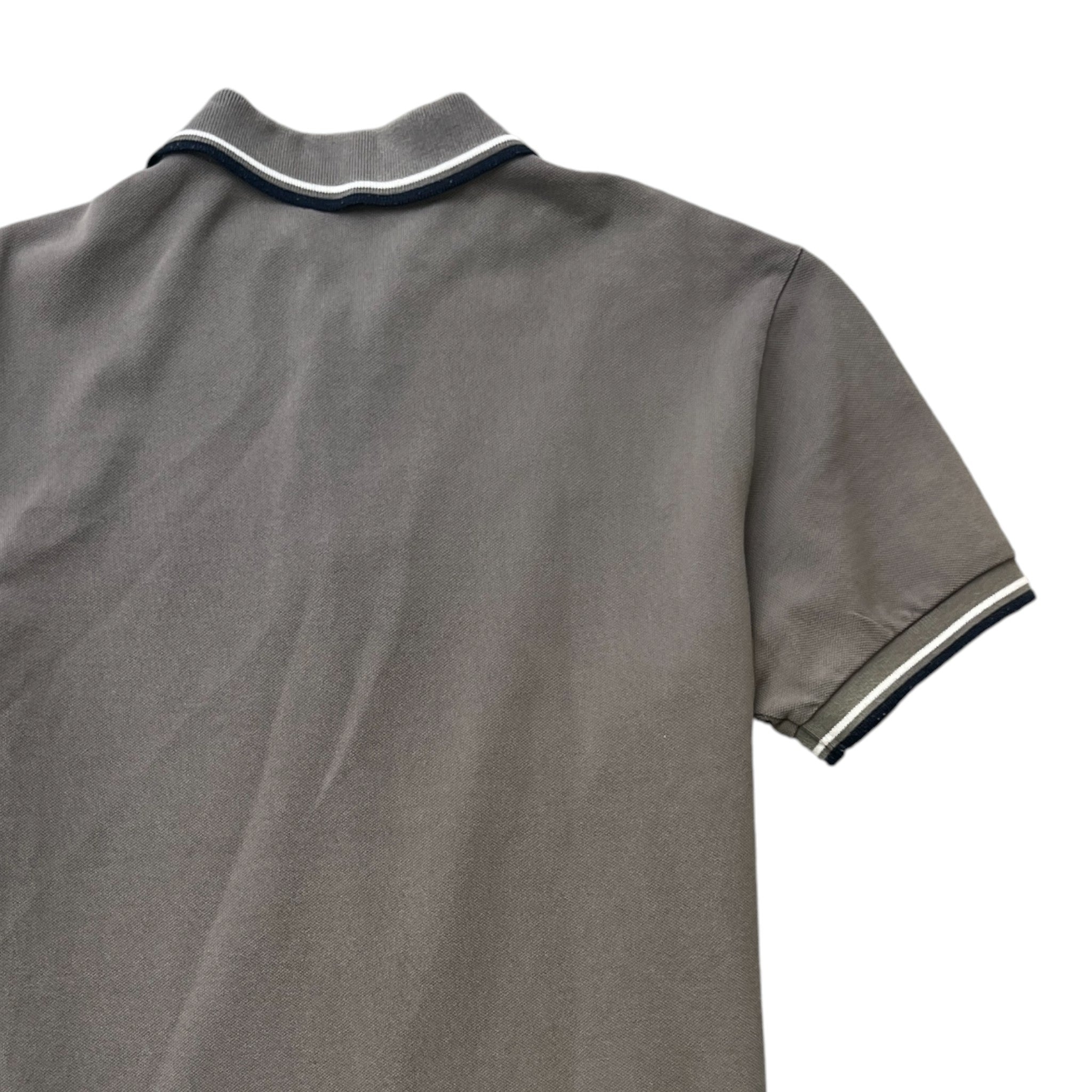 Men's Tab Logo Polo Shirt Grey Size S