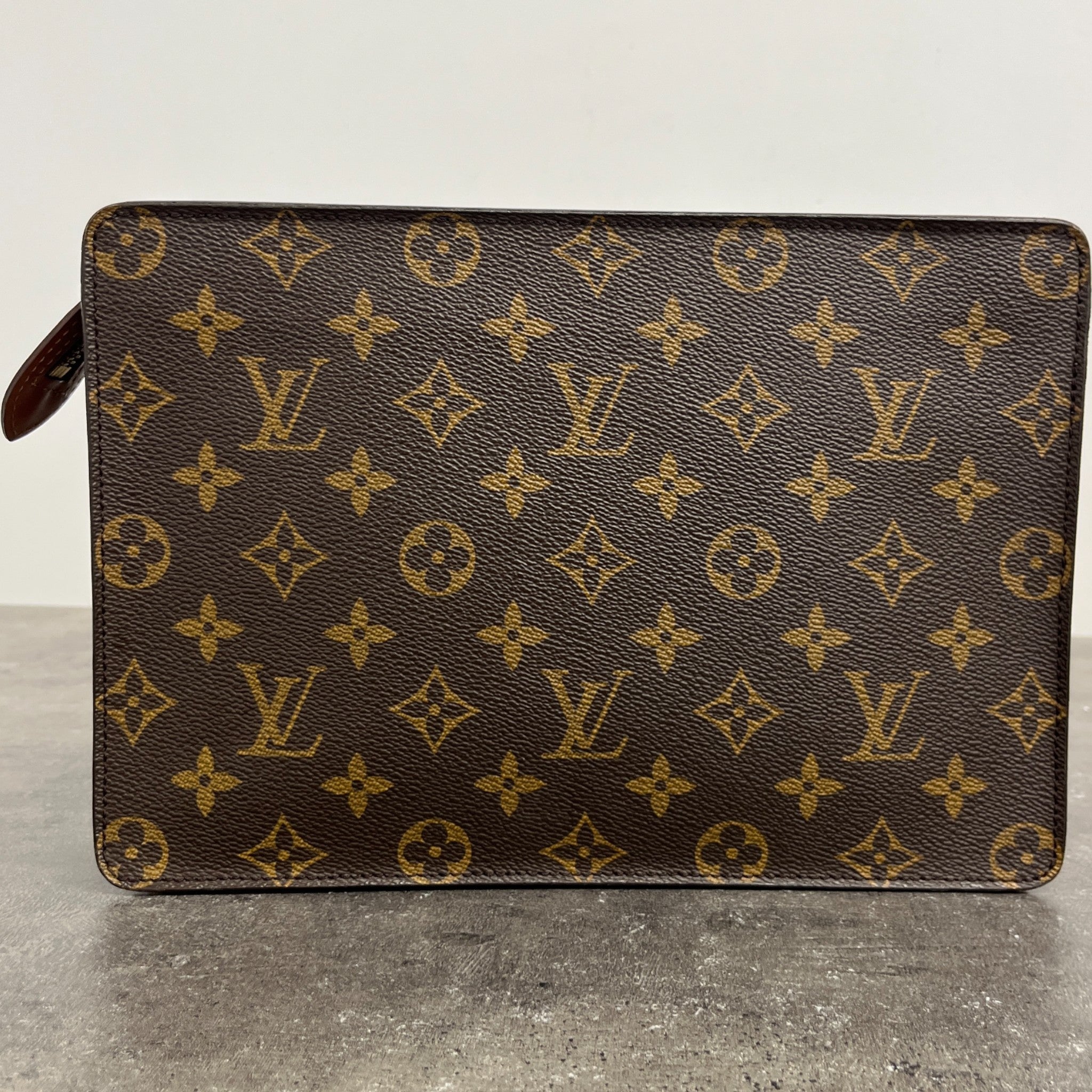 Women's Monogram Pochette Homme Clutch Brown