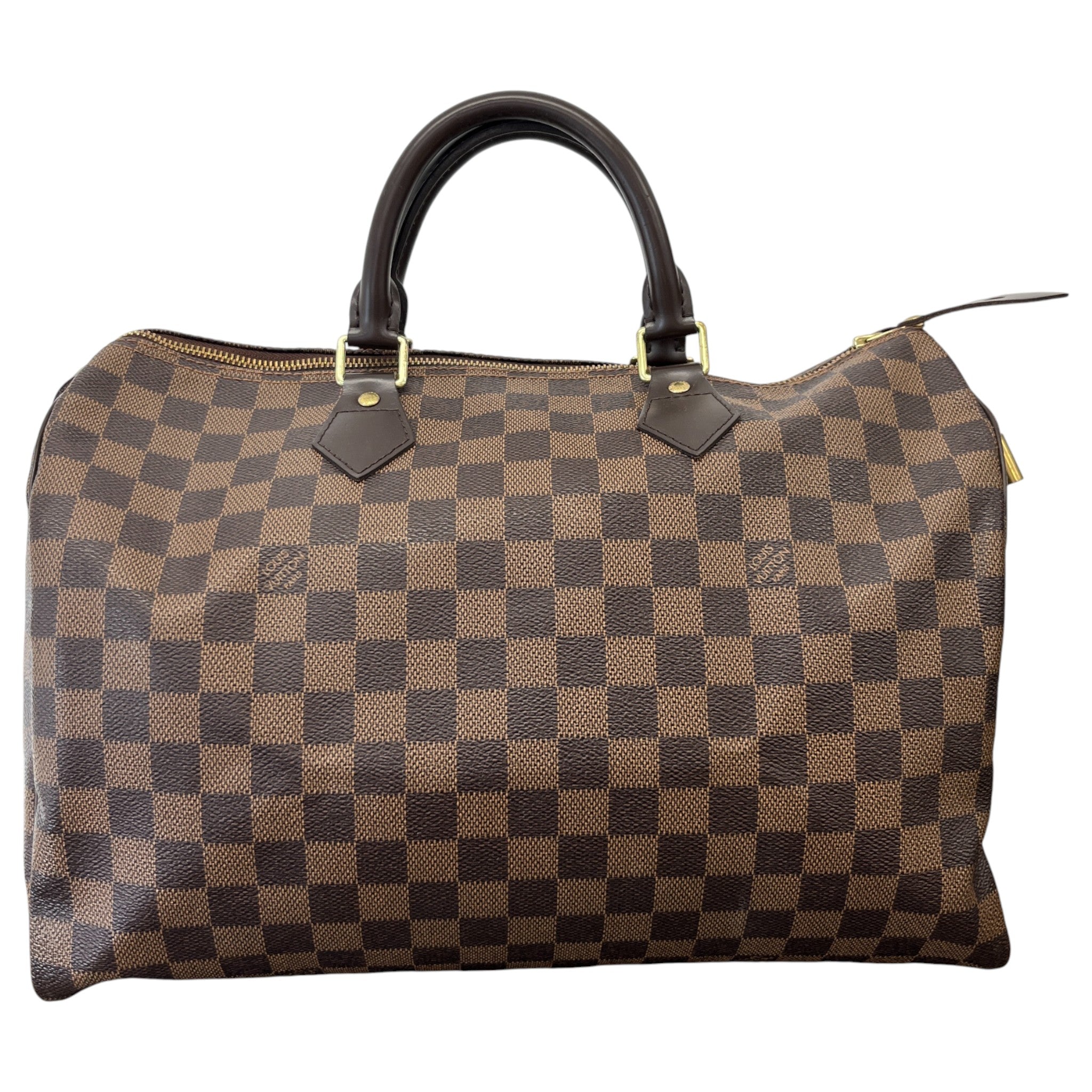 Women's Damier Ebene Speedy 35 Handbag Brown