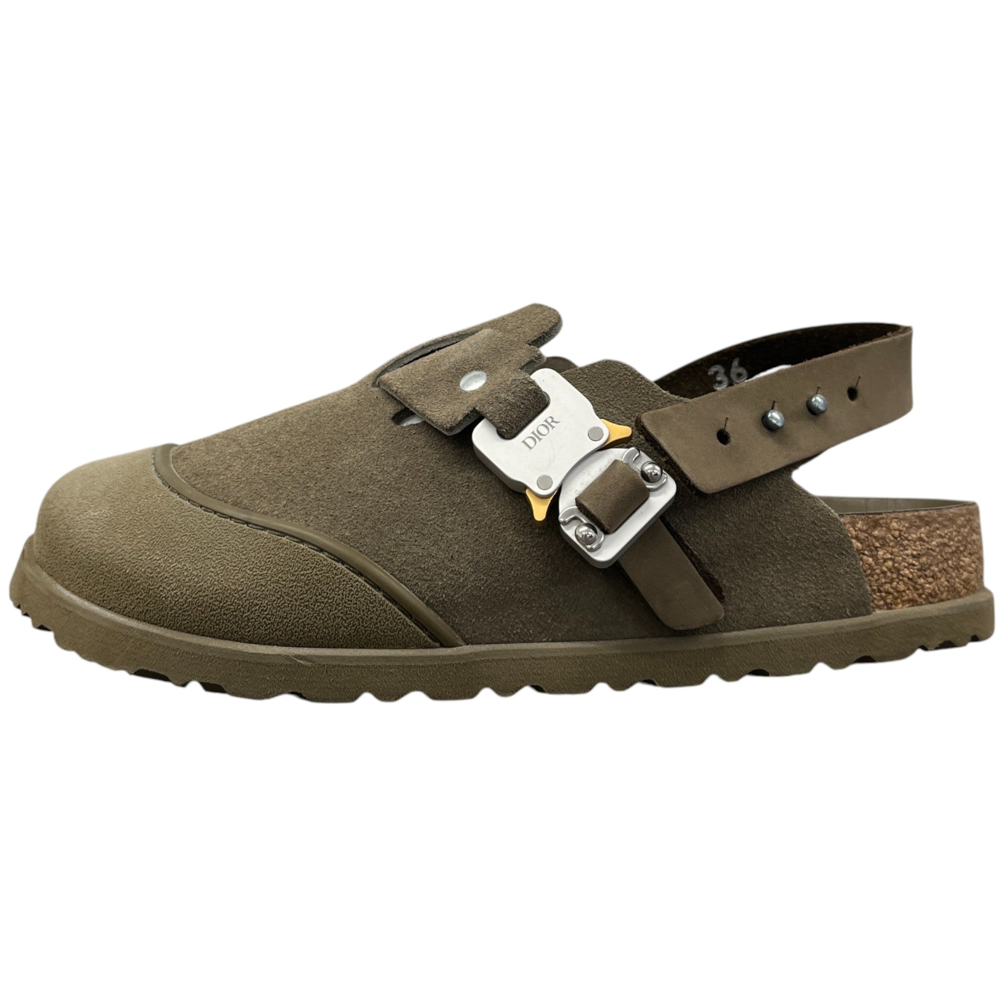 Women's X Birkenstock Tokio Mules Khaki Size EU 36 / UK 3