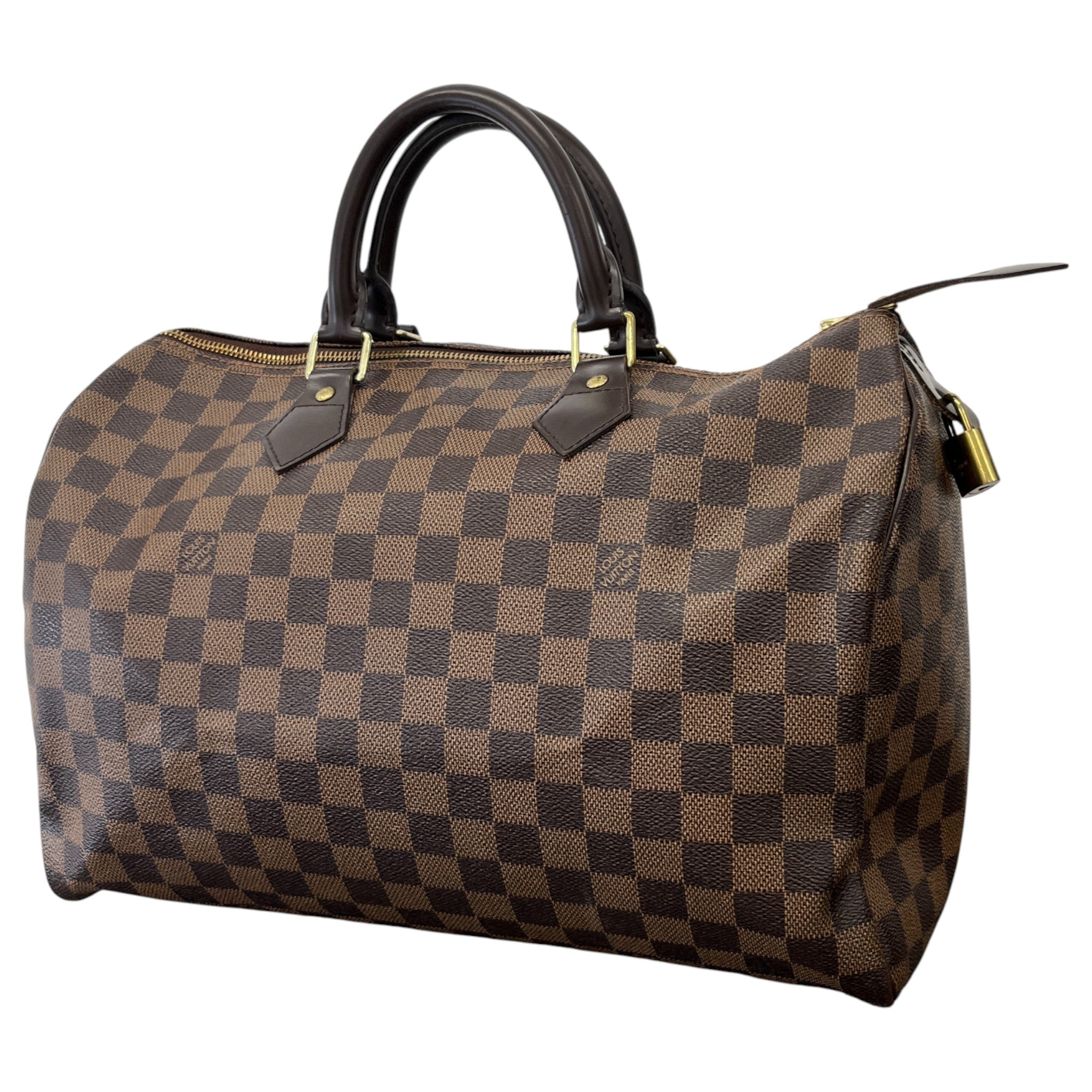 Women's Damier Ebene Speedy 35 Handbag Brown