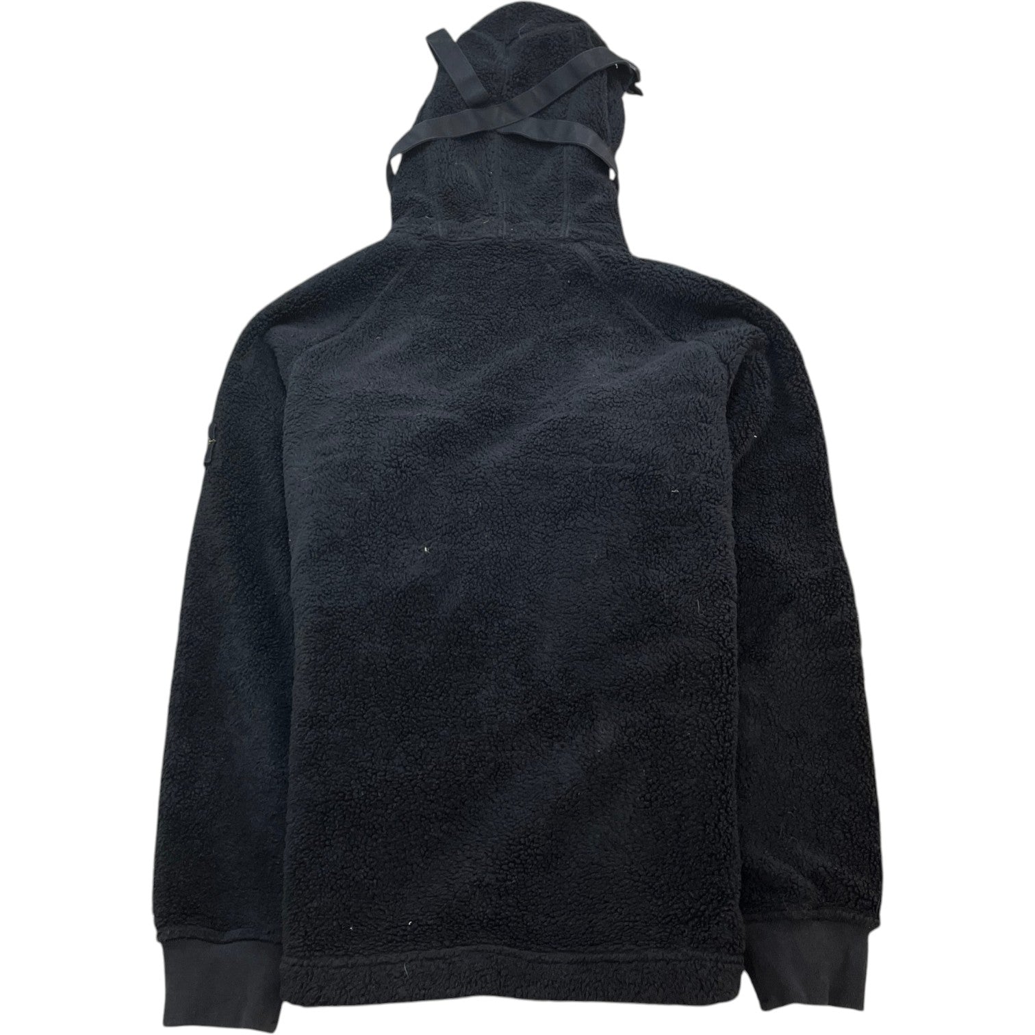 Men's Teddy Fleece Jacket Black Size XL