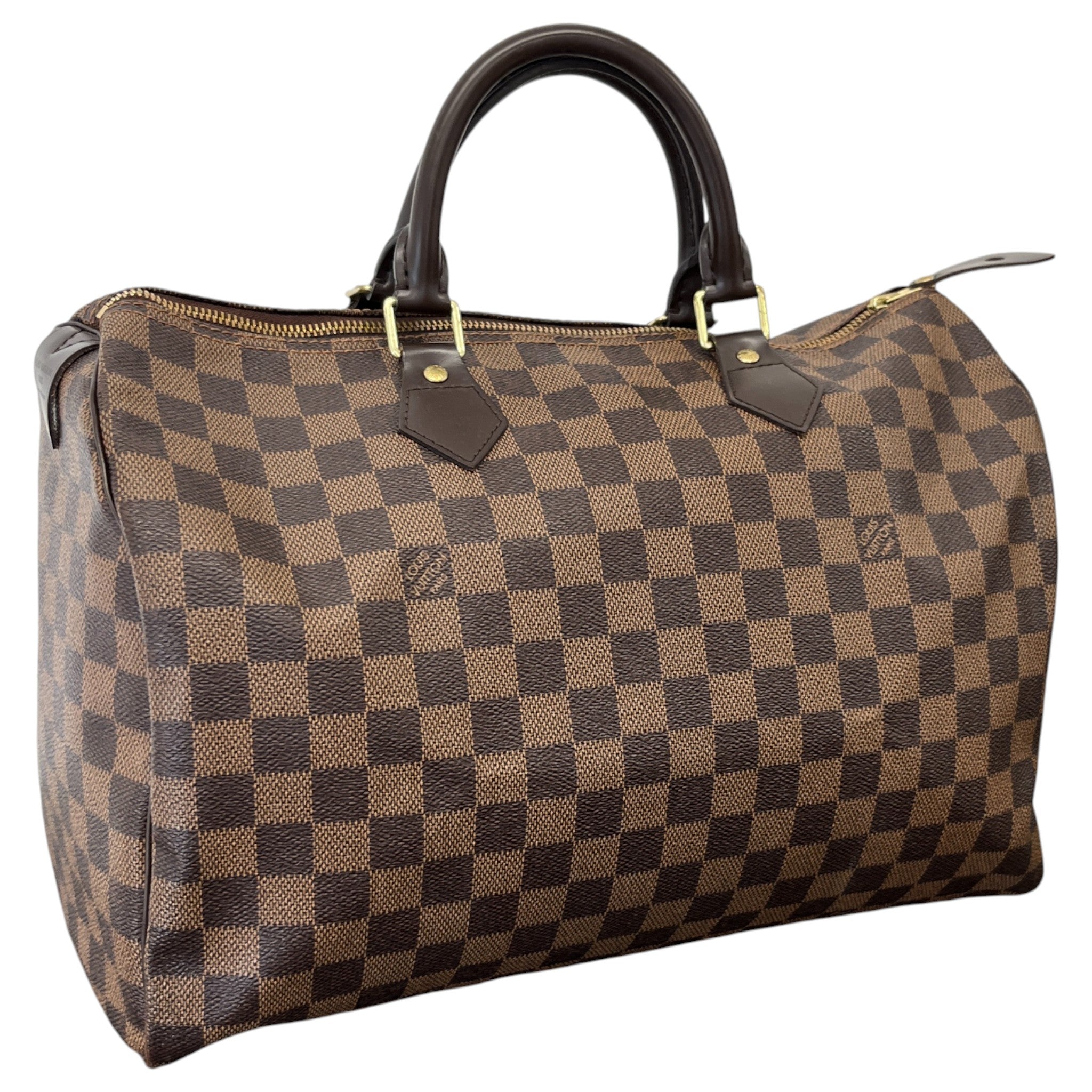 Women's Damier Ebene Speedy 35 Handbag Brown