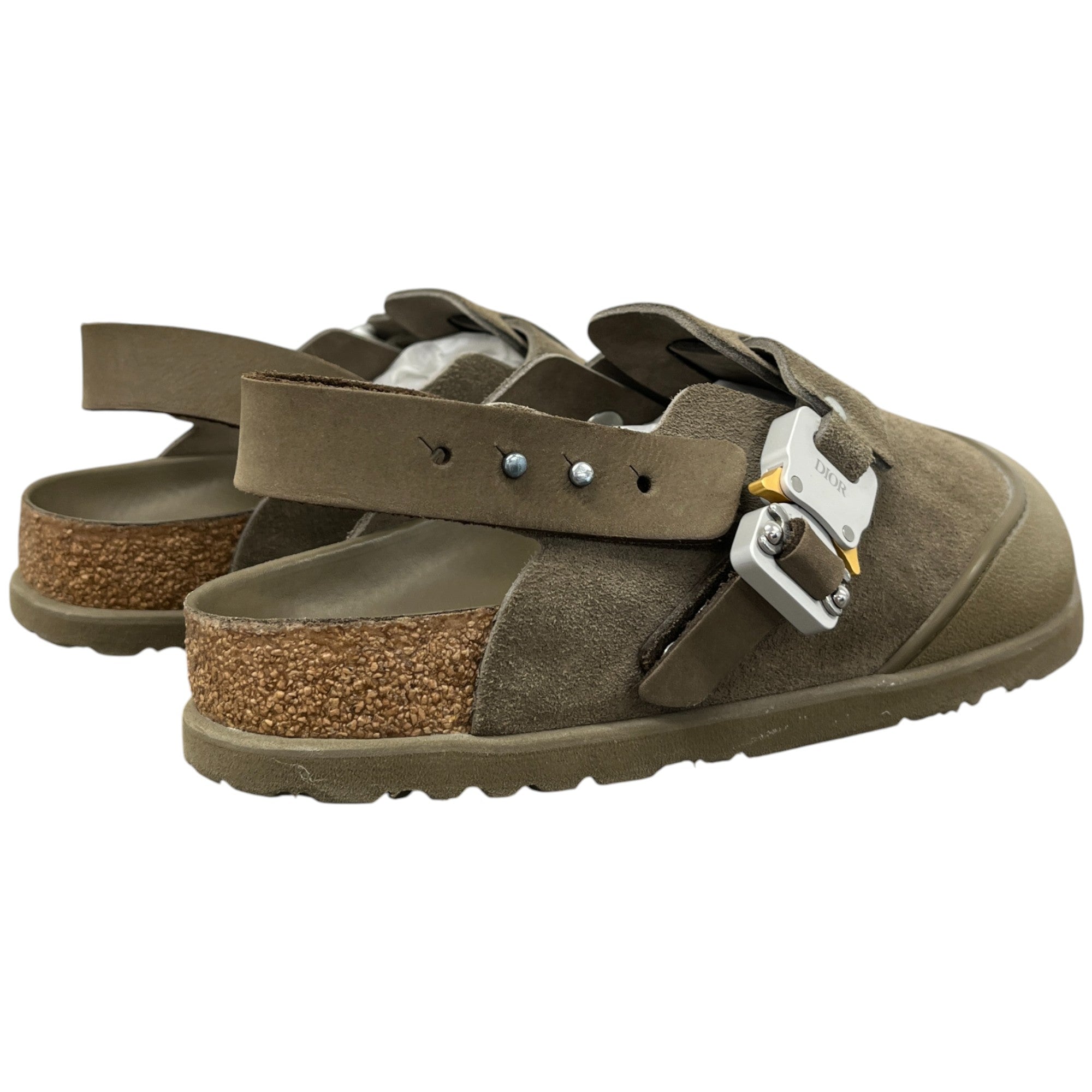 Women's X Birkenstock Tokio Mules Khaki Size EU 36 / UK 3