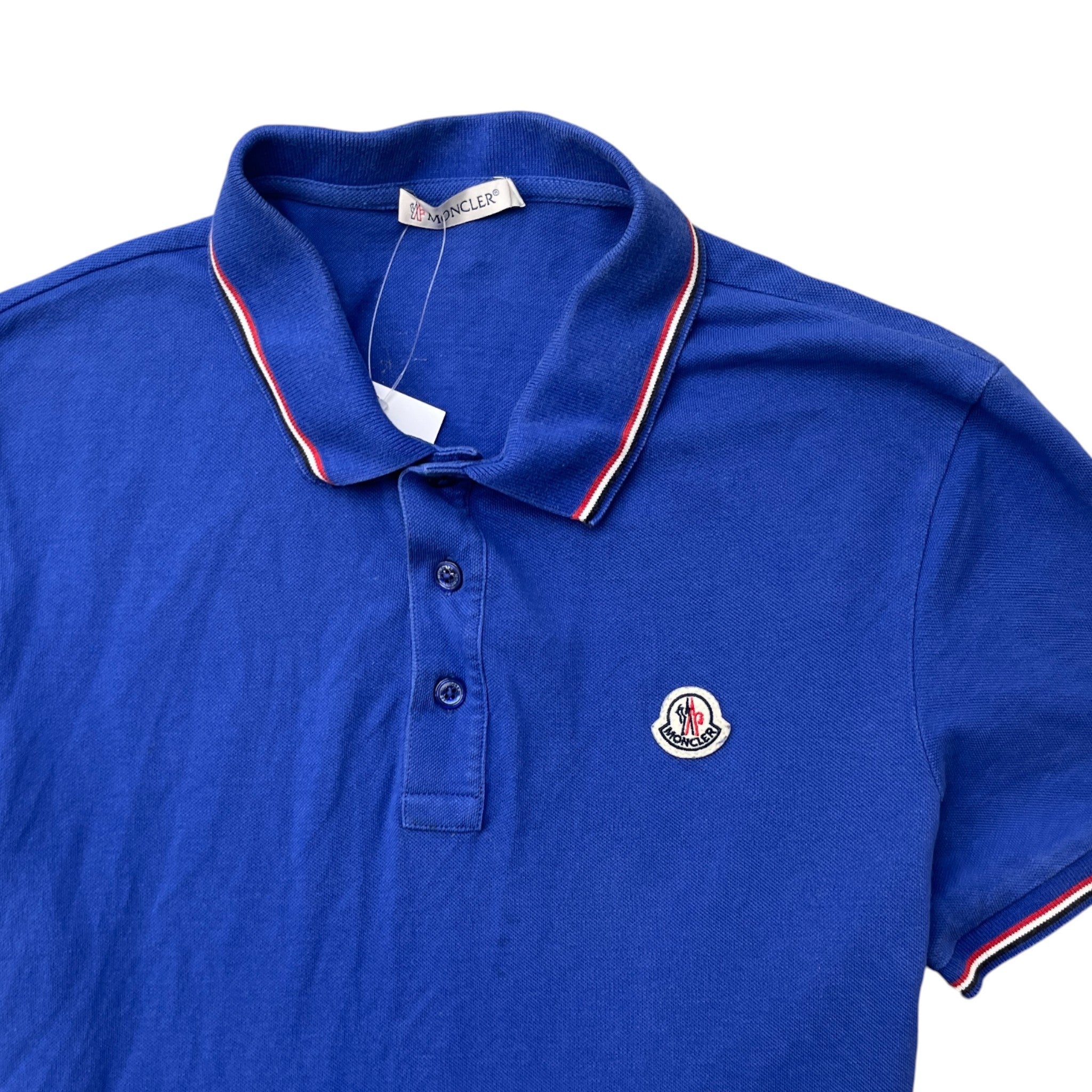 Men's Maglia Manica Corta Polo Shirt Blue Size S