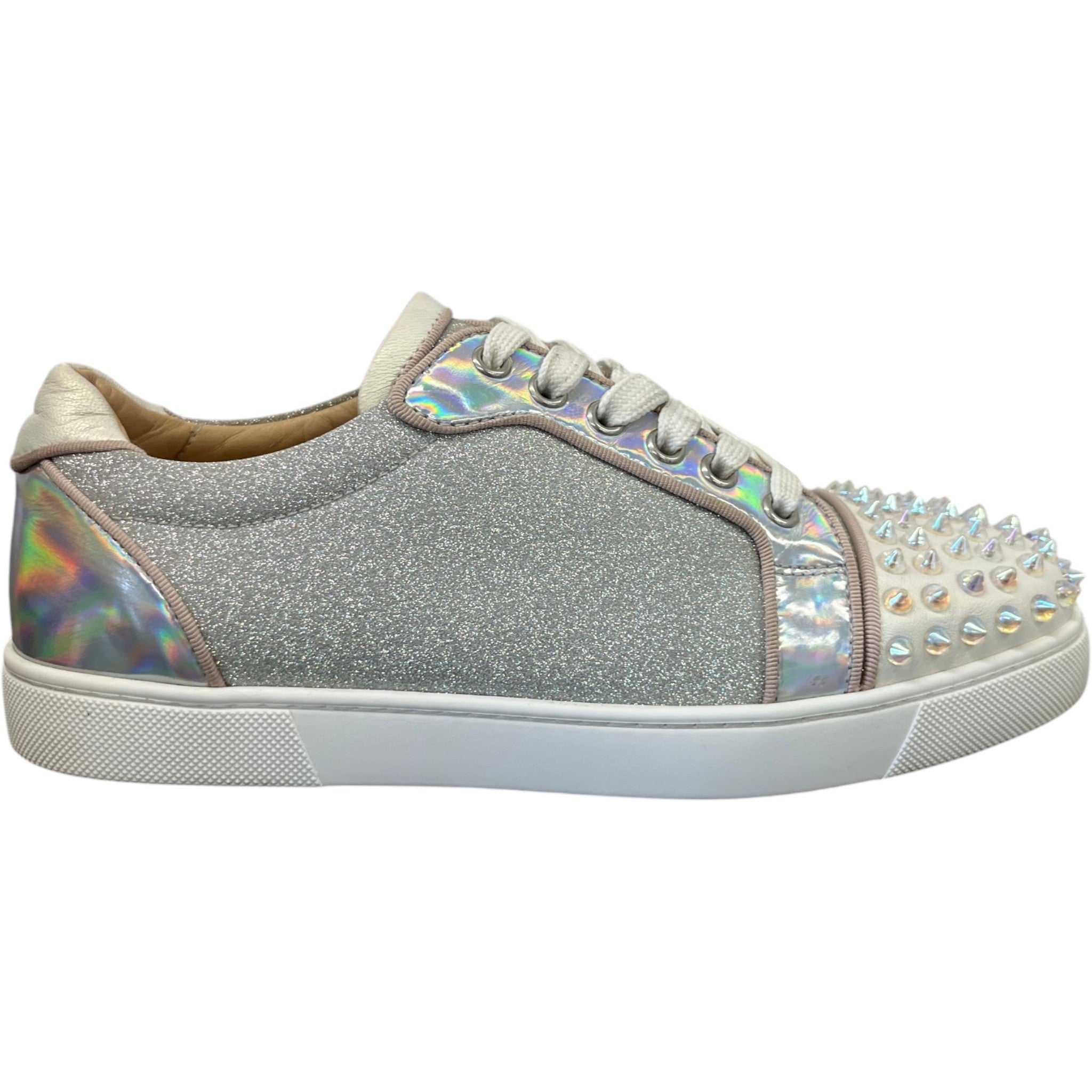 Women's Vieira 2 Glittered Low Trainers Silver Size EU 38 / UK 5