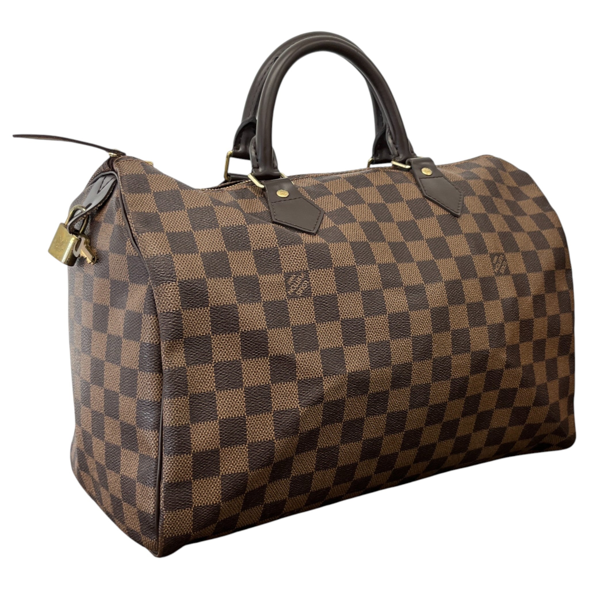 Women's Damier Ebene Speedy 35 Handbag Brown