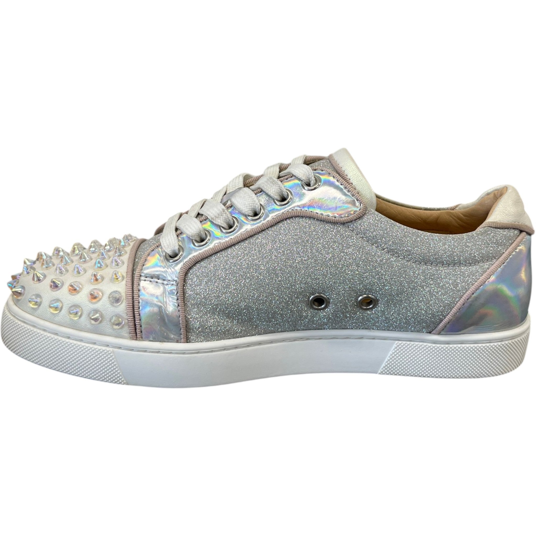 Women's Vieira 2 Glittered Low Trainers Silver Size EU 38 / UK 5