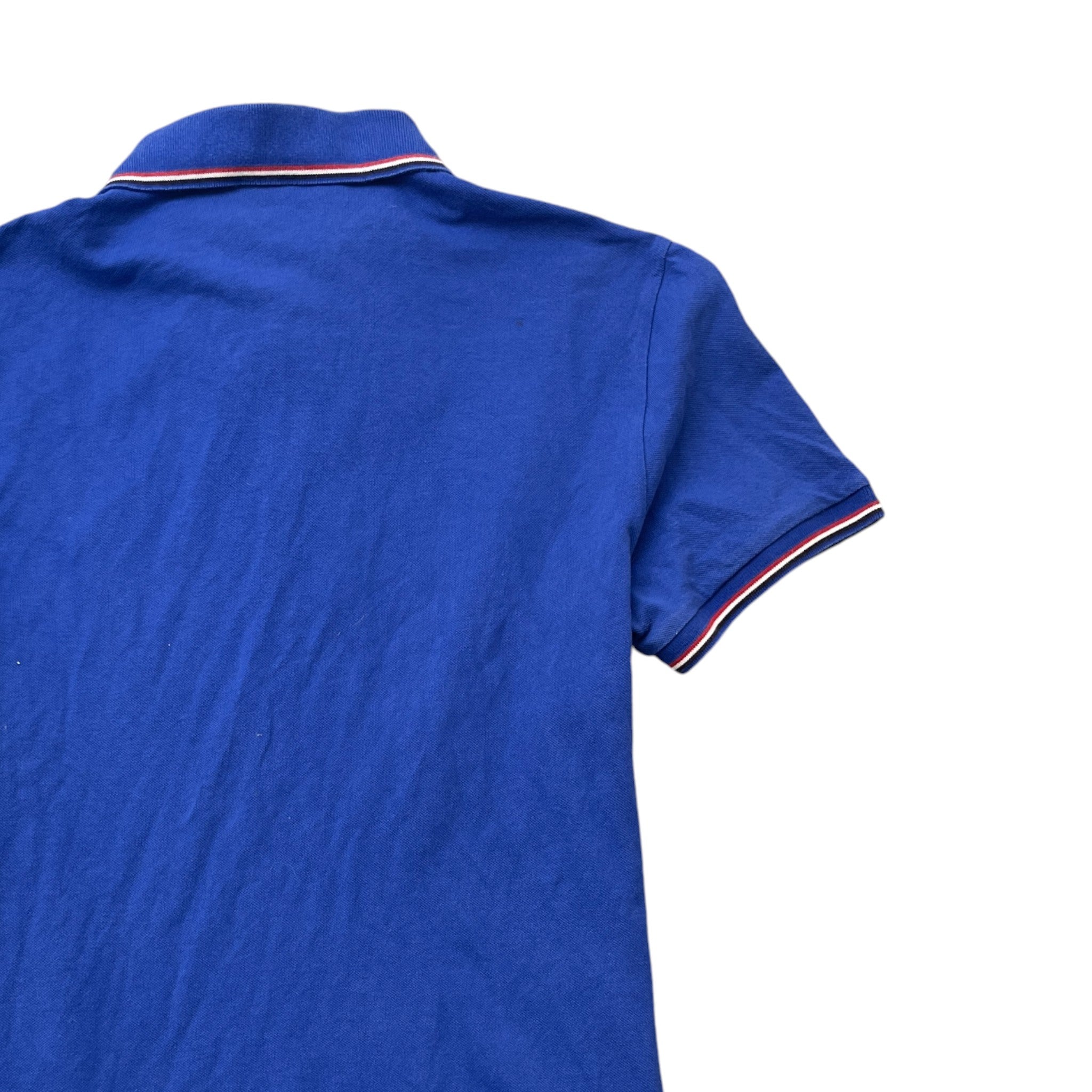 Men's Maglia Manica Corta Polo Shirt Blue Size S